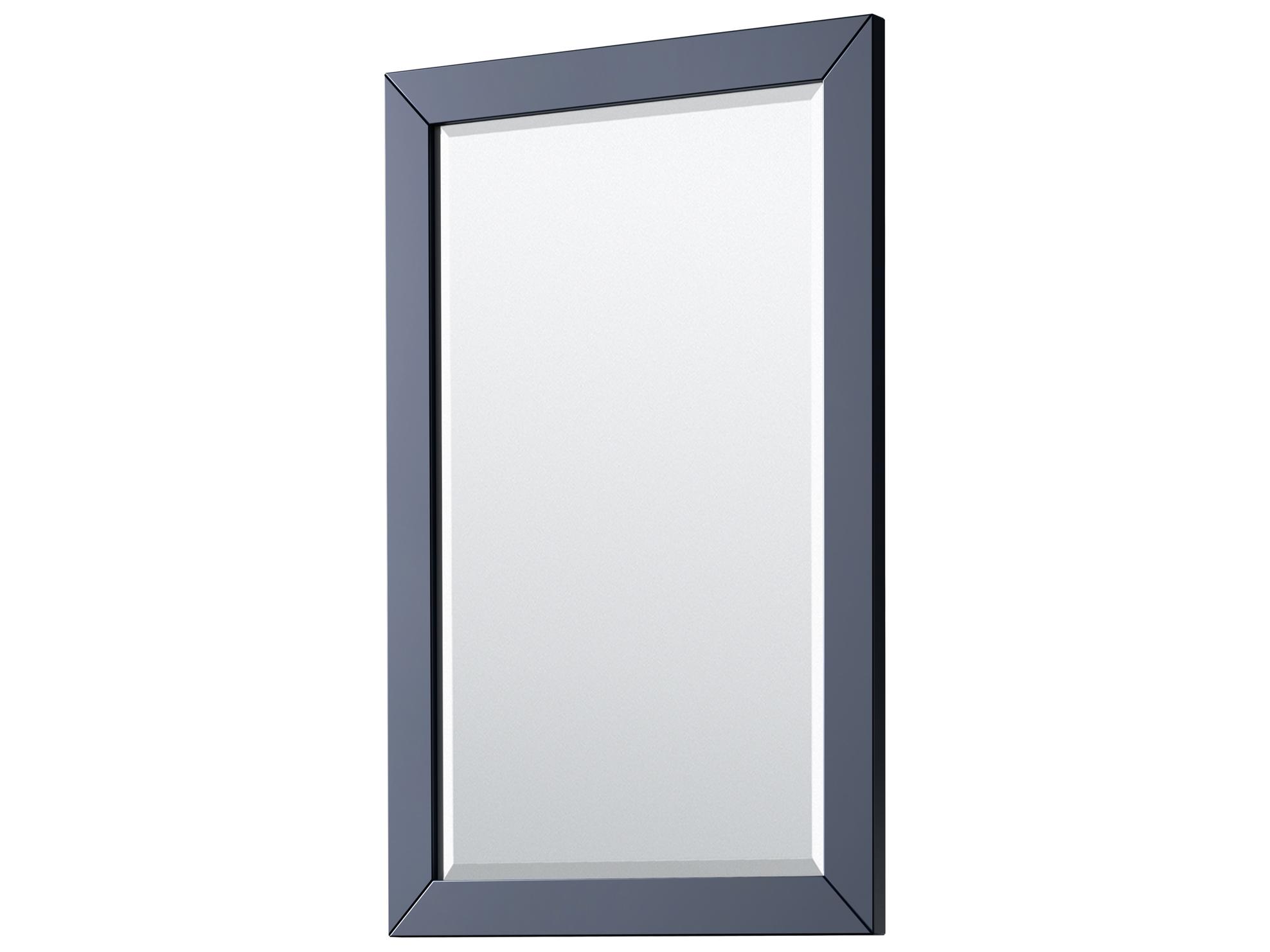 Wyndham Collection Daria 79" Dark Blue Vanity with 24" Mirror
