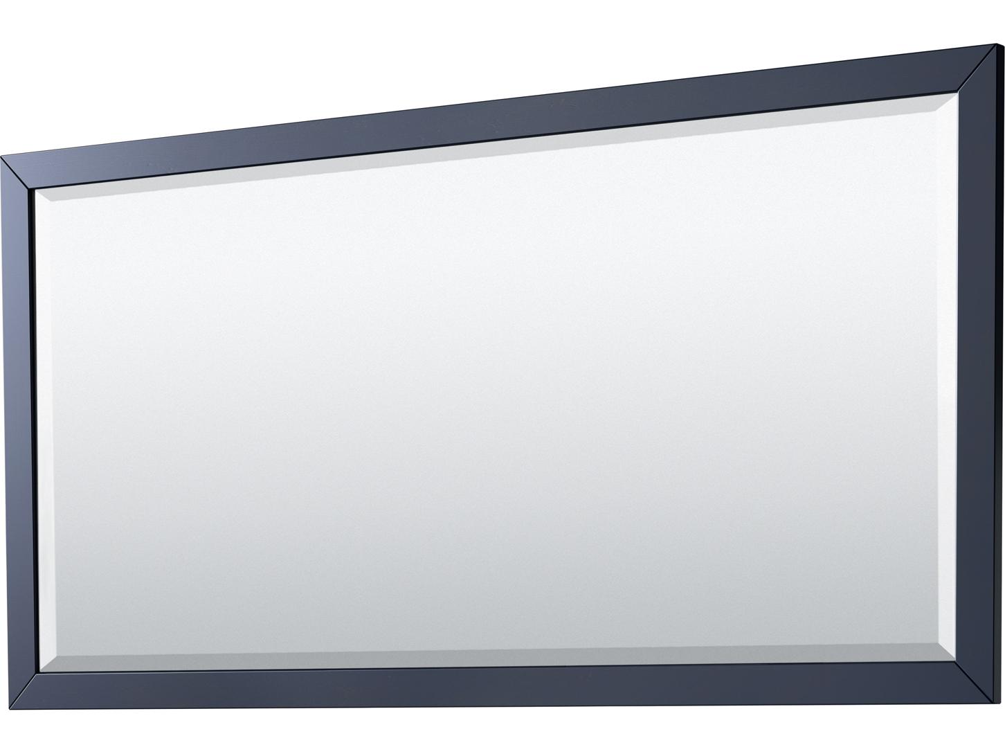 Wyndham Collection Daria 79" Dark Blue Vanity with 70" Mirror