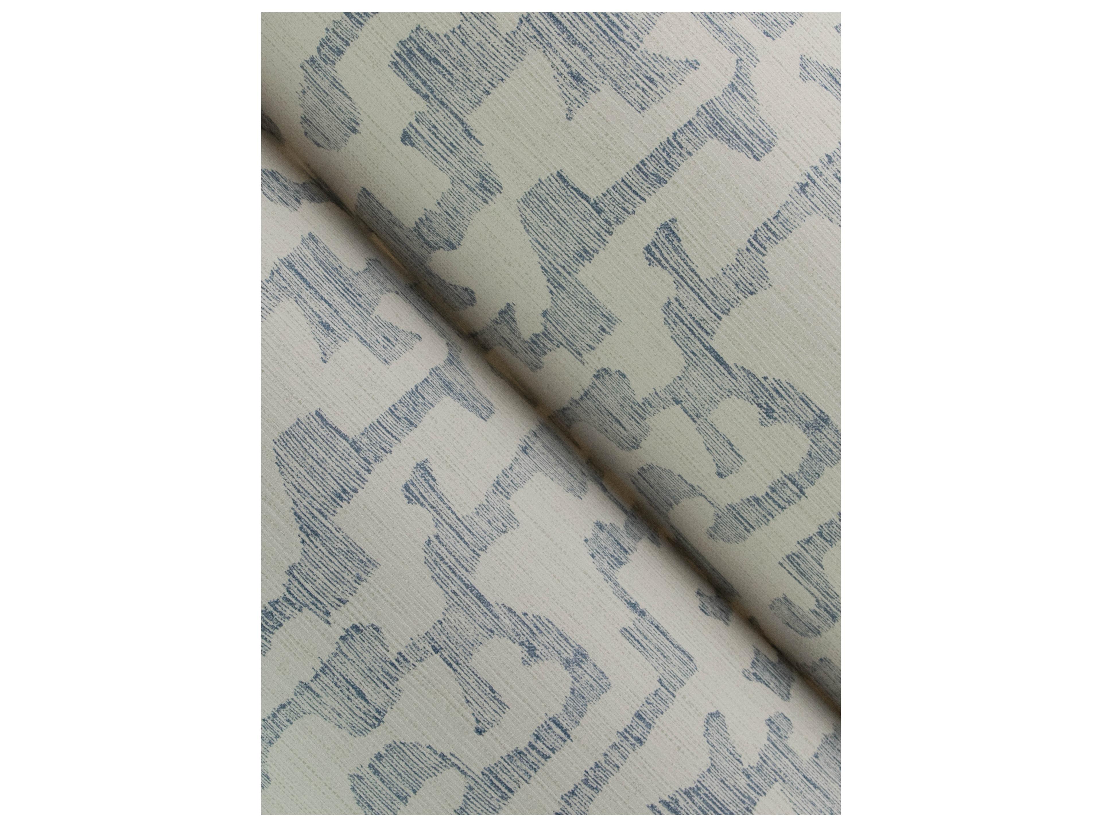 York Wallcoverings Drew & Jonathan Home Fifth Edition Blue Faux Grasscloth Wallpaper