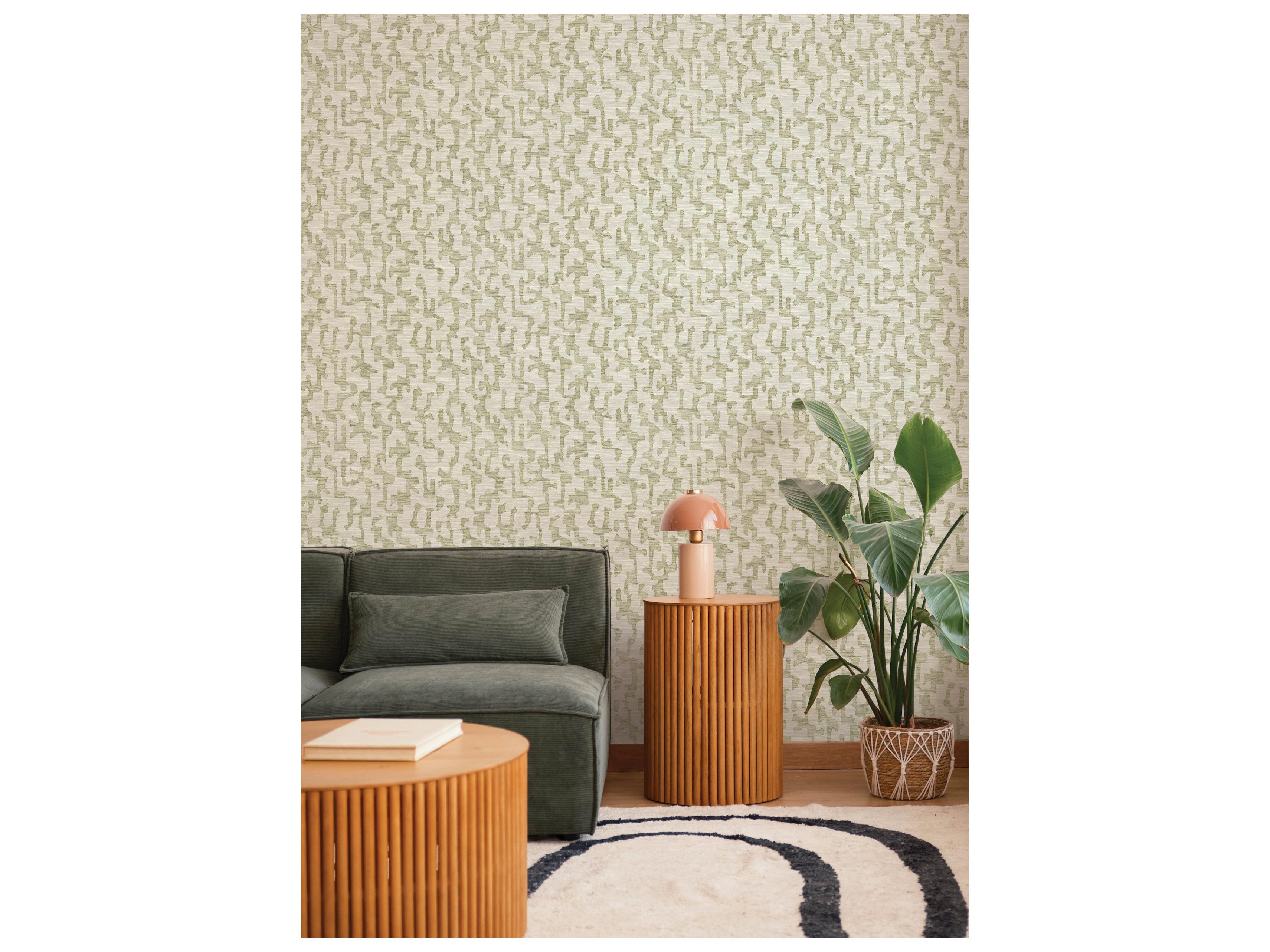 York Wallcoverings Drew & Jonathan Home Fifth Edition Moss Faux Grasscloth Wallpaper