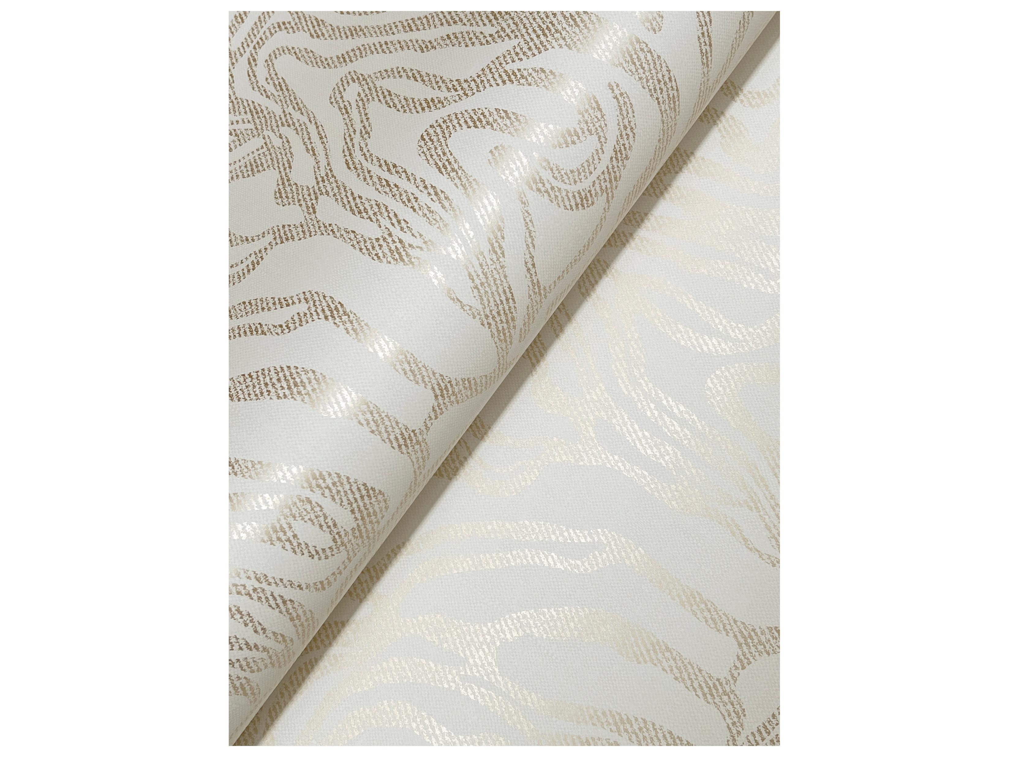 York Wallcoverings Drew & Jonathan Home Fifth Edition Gold Marbled Wallpaper