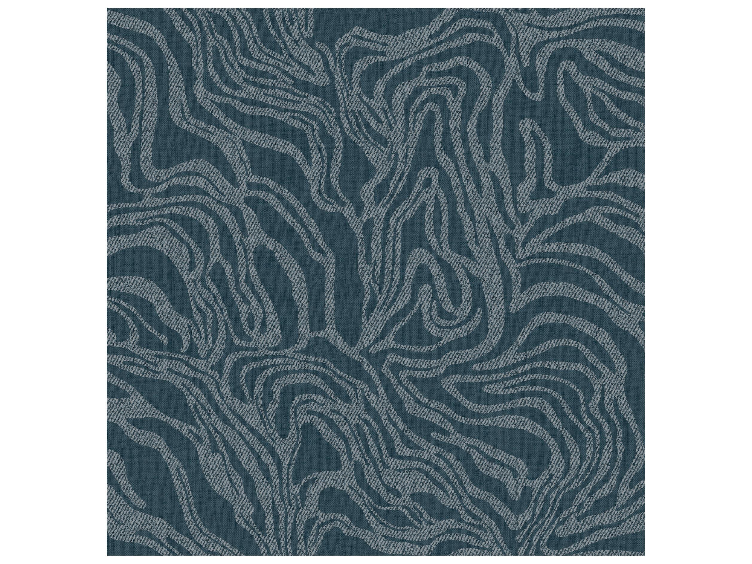 York Wallcoverings Drew & Jonathan Home Fifth Edition Teal Marbled Wallpaper
