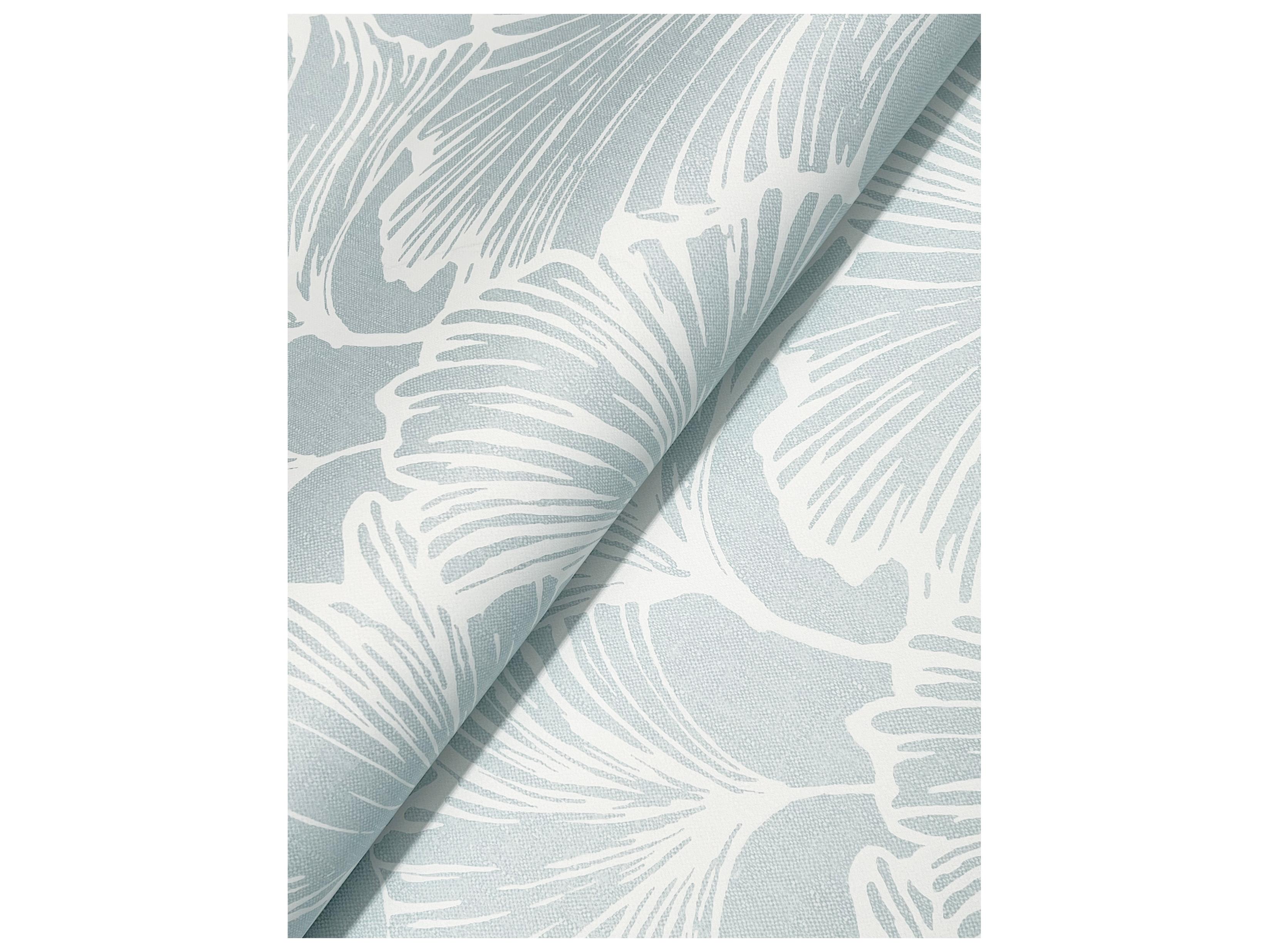 York Wallcoverings Drew & Jonathan Home Fifth Edition Sky Ginkgo Leaf Wallpaper