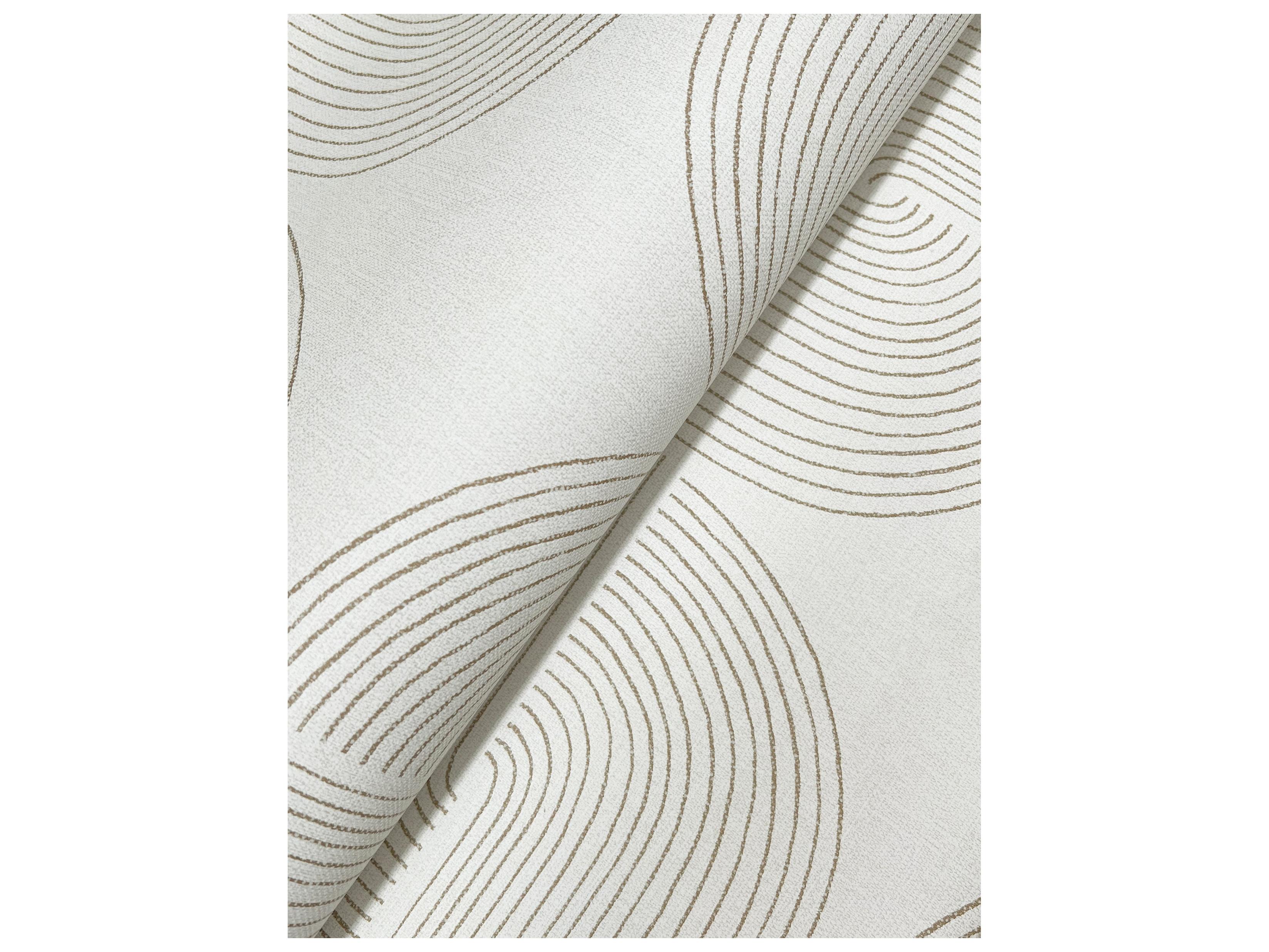 York Wallcoverings Drew & Jonathan Home Fifth Edition Brown Spiral Arches Wallpaper