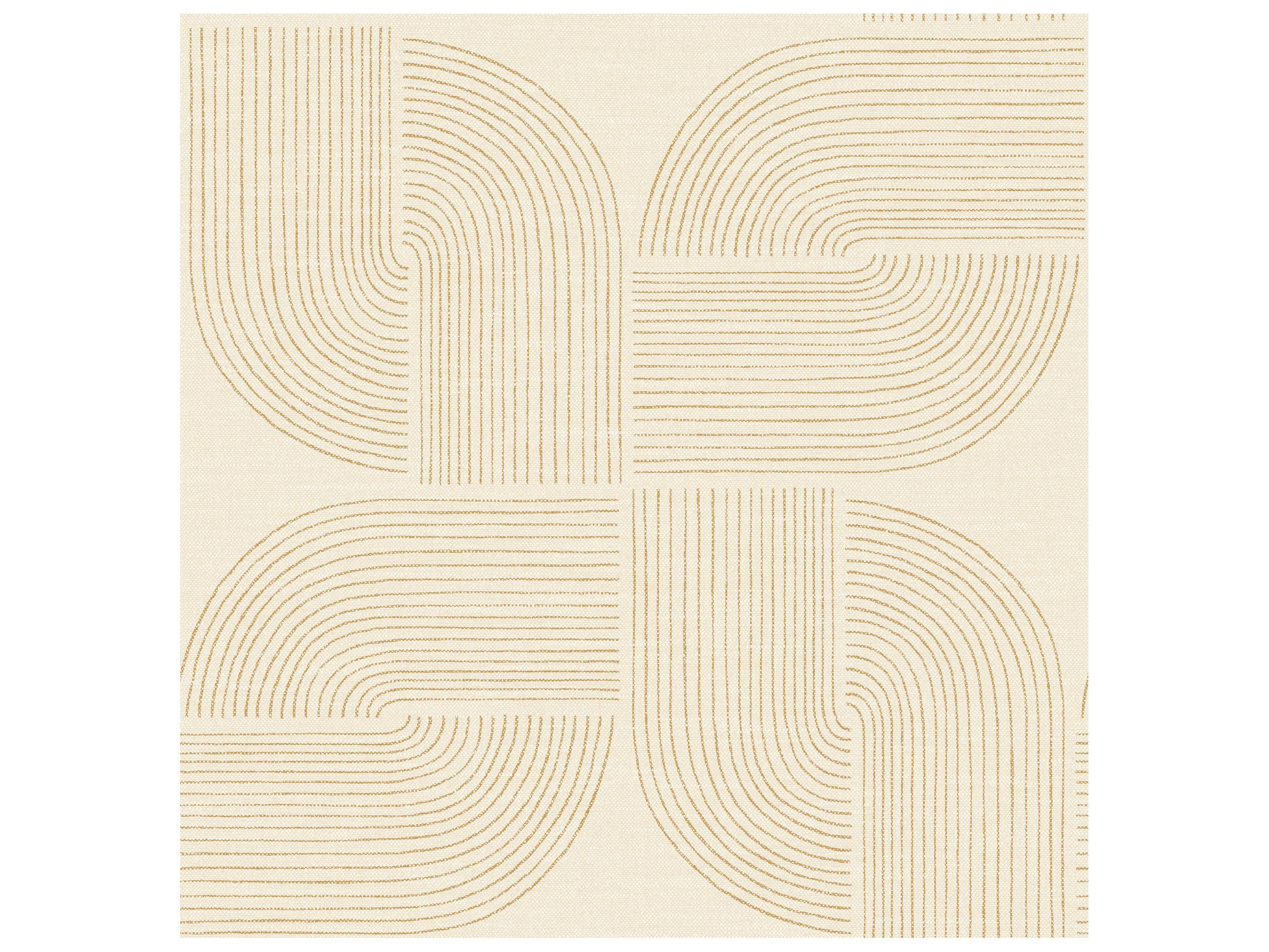 York Wallcoverings Drew & Jonathan Home Fifth Edition Wheat Spiral Arches Wallpaper