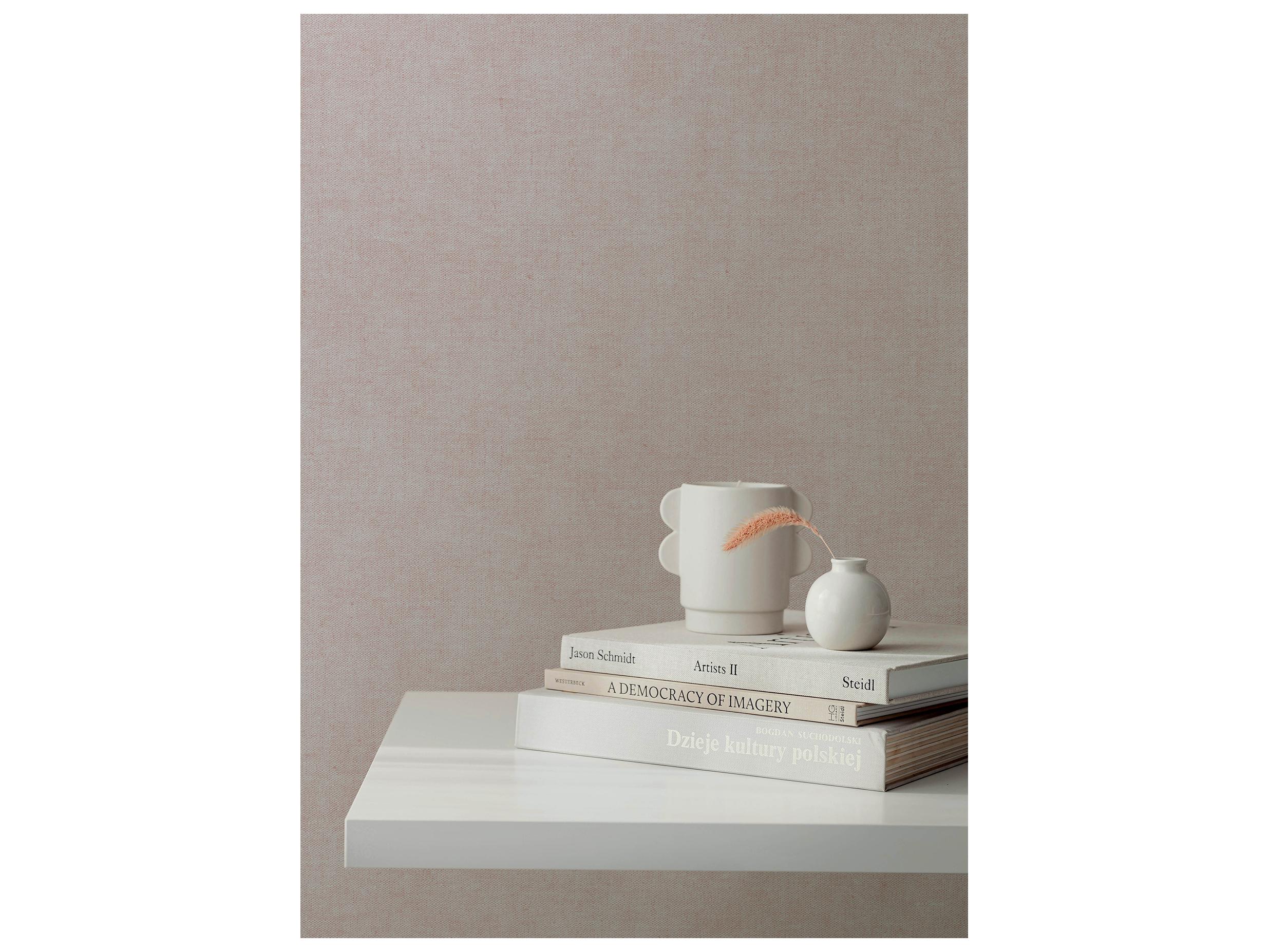 York Wallcoverings Portofino Lavender Faux Linen Wallpaper