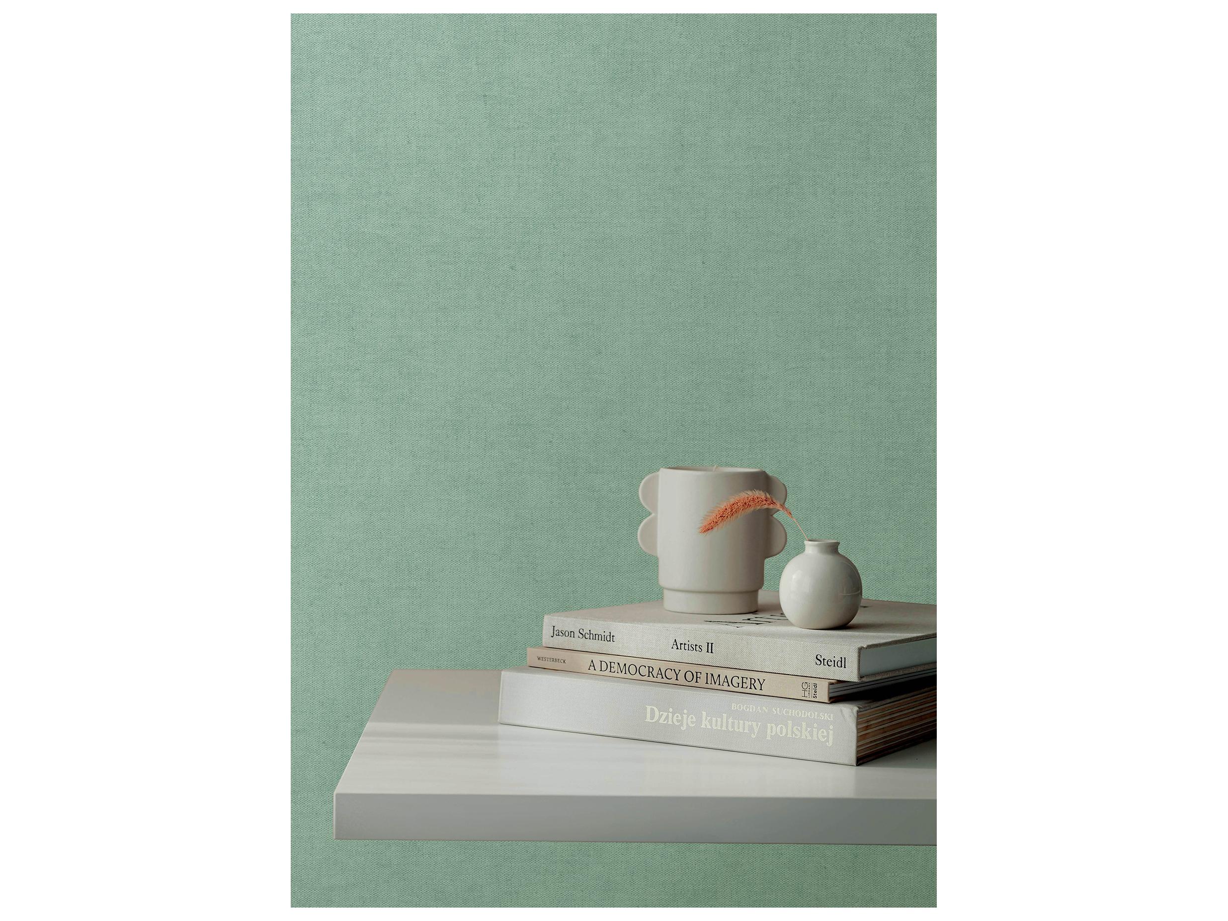 York Wallcoverings Portofino Aqua Faux Linen Wallpaper