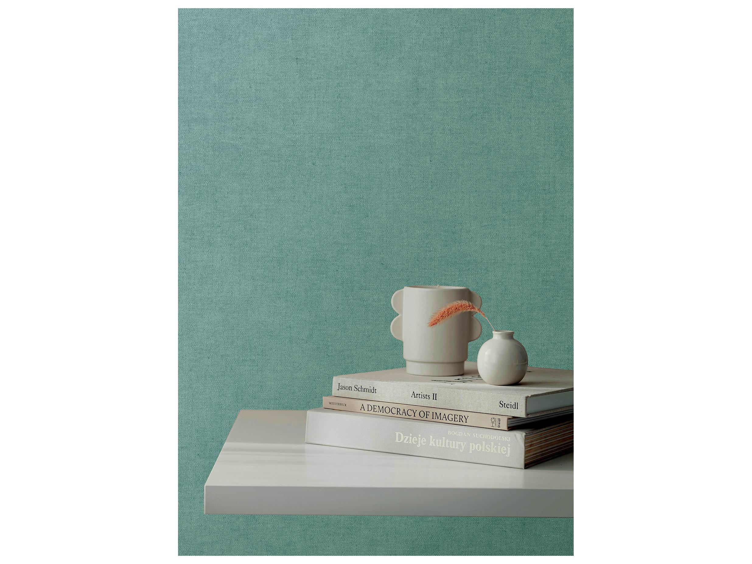 York Wallcoverings Portofino Light Blue Faux Linen Wallpaper