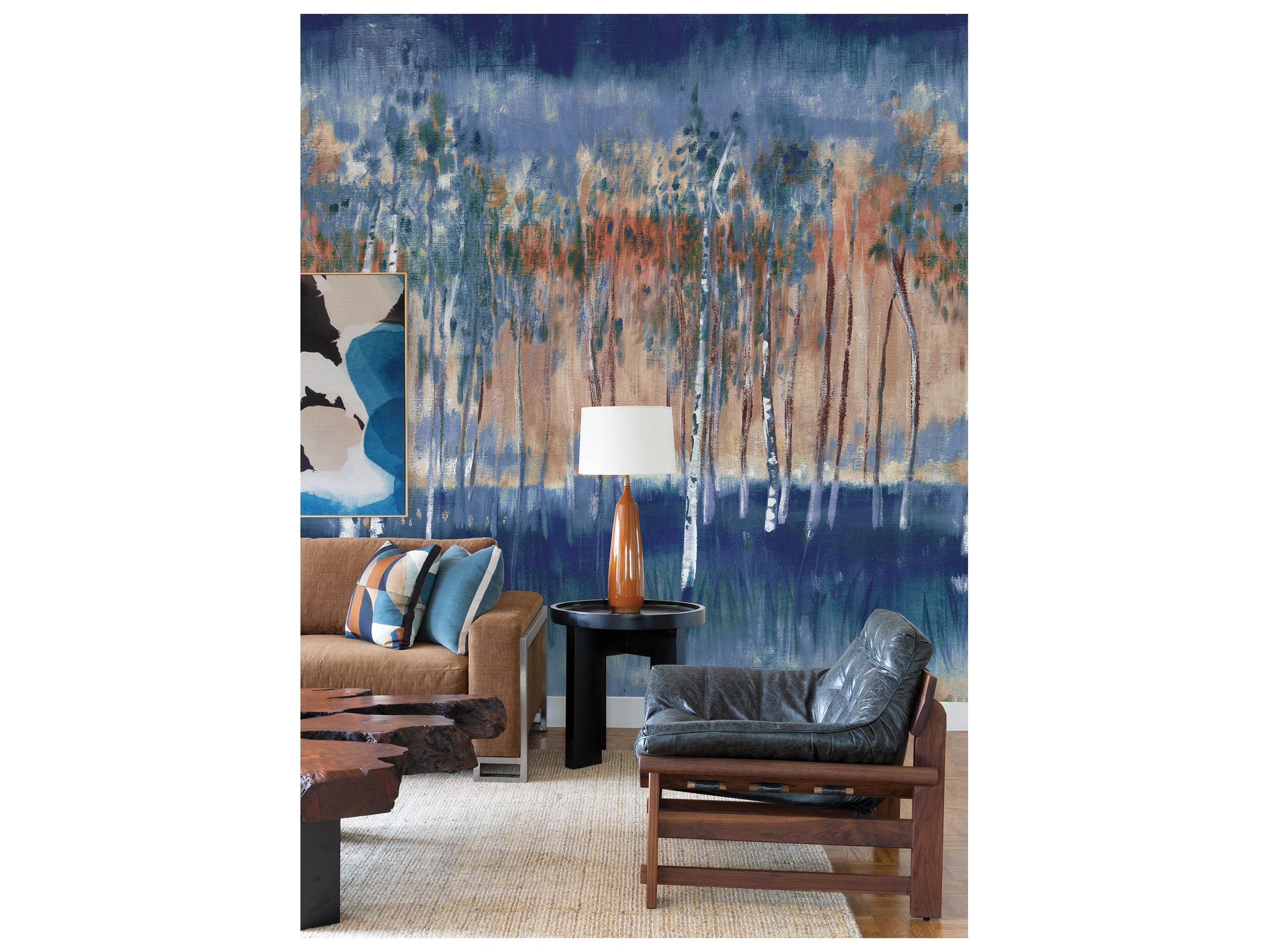 York Wallcoverings Portofino Dark Blue Wall Mural