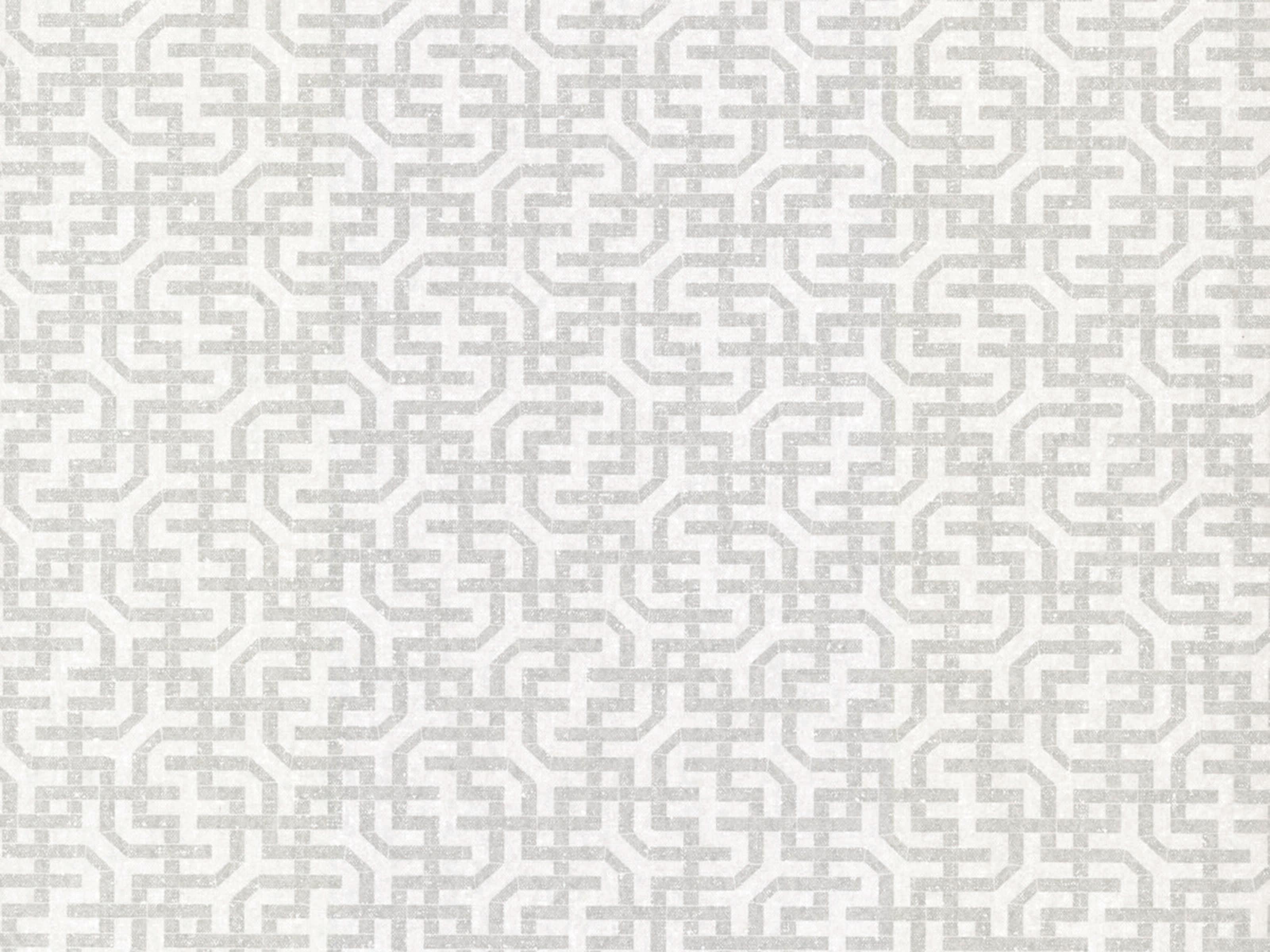 York Wallcoverings Ronald Redding Traveler White Dynastic Lattice Wallpaper