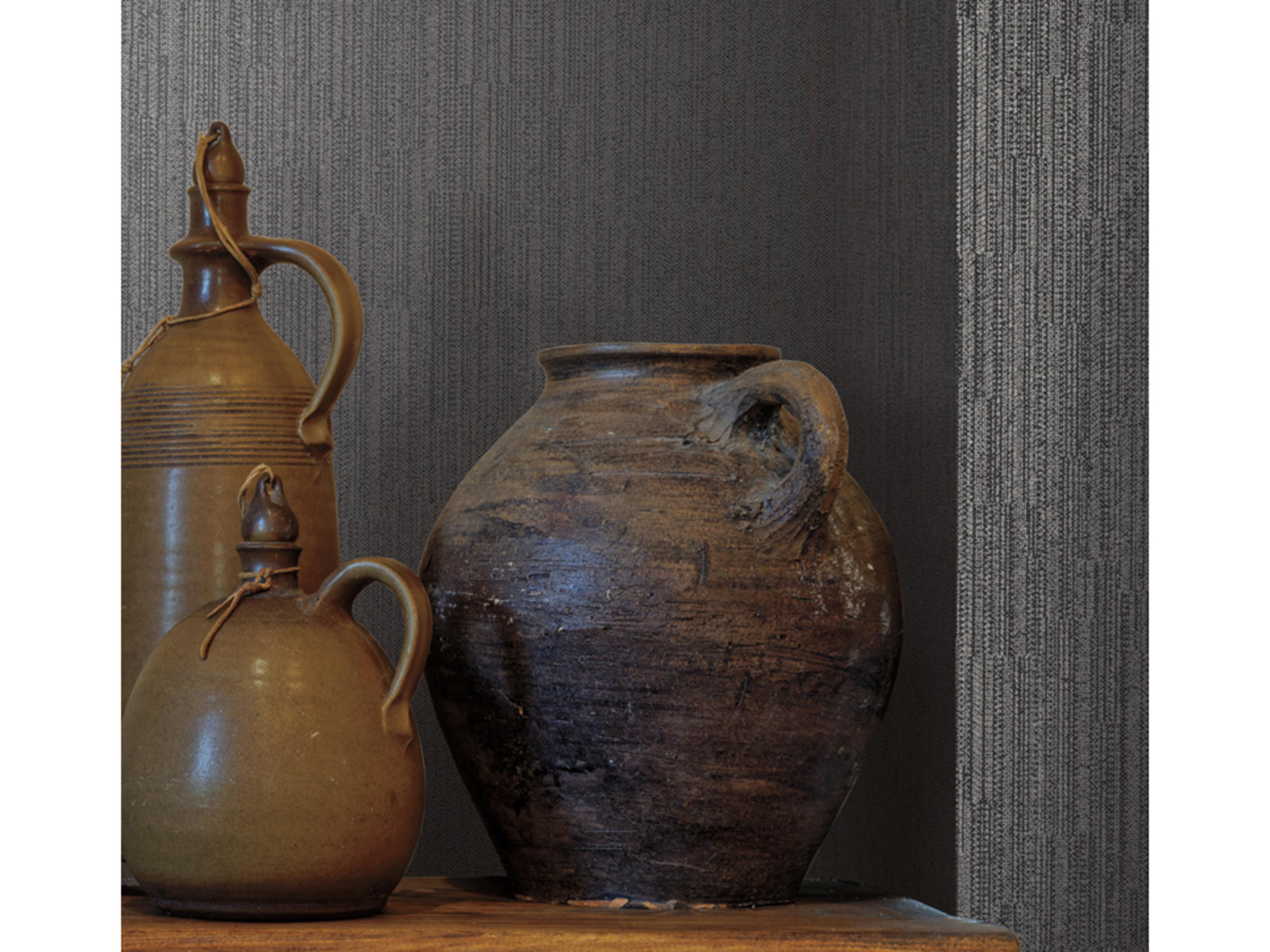 York Wallcoverings Ronald Redding Traveler Black Weekender Weave Wallpaper