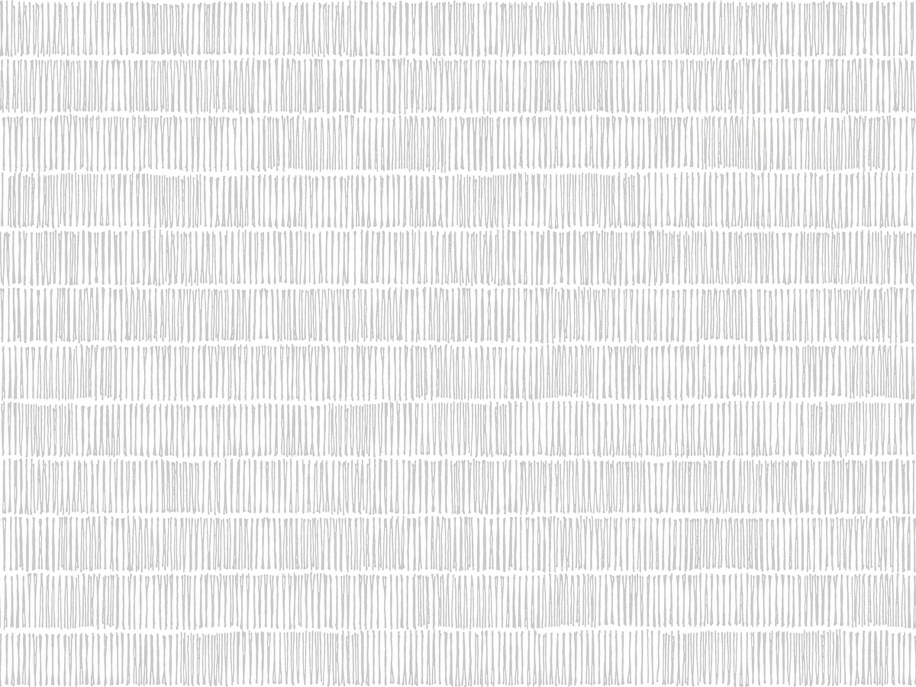 York Wallcoverings Black & White Resource Library Grey Horizontal Hash Marks Wallpaper