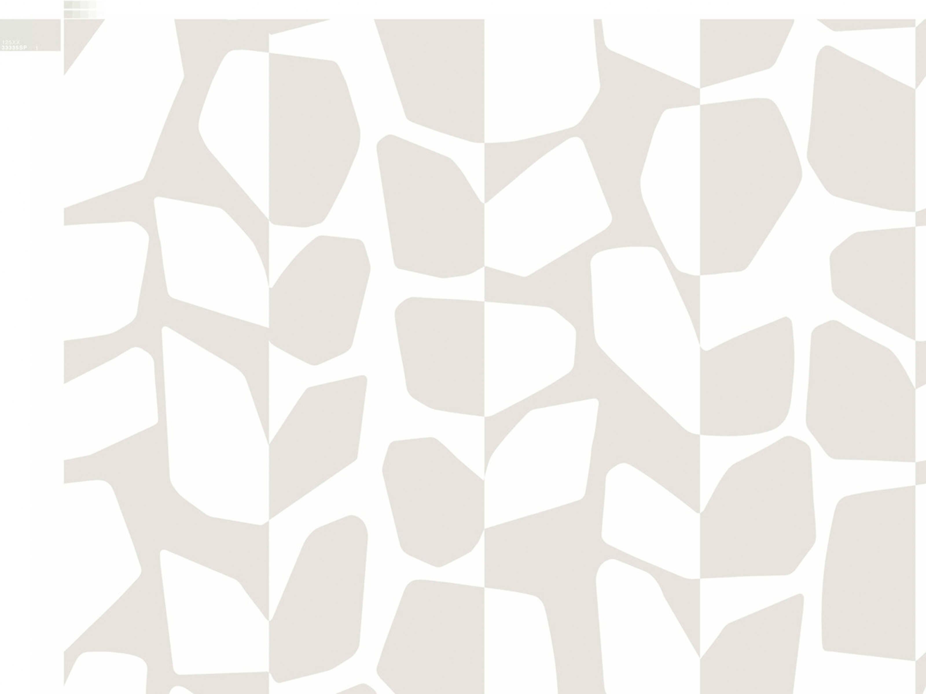York Wallcoverings Black & White Resource Library White Cream Primitive Vines Wallpaper