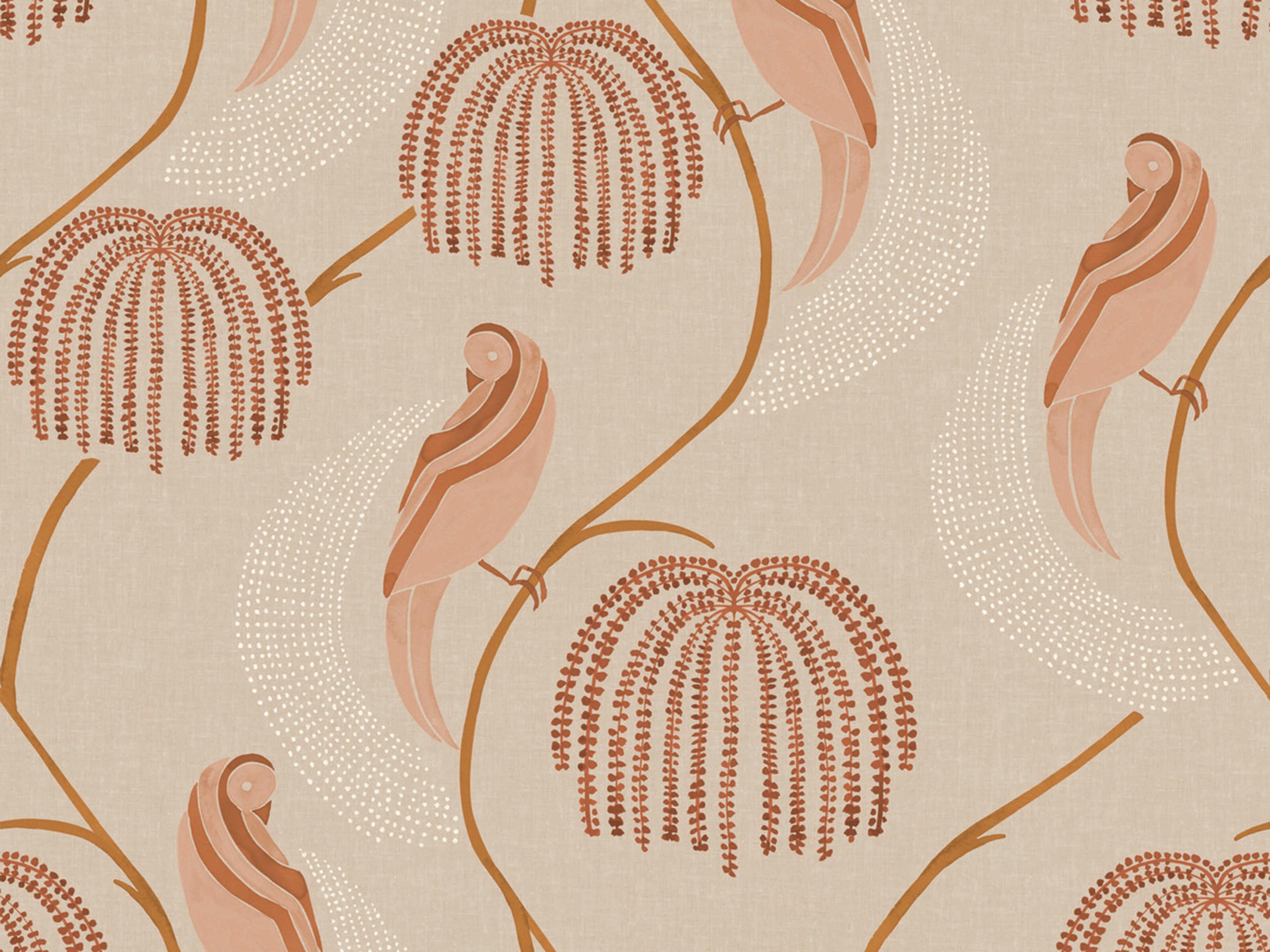York Wallcoverings Lemieux et Cie Light Pink Blaise Wallpaper