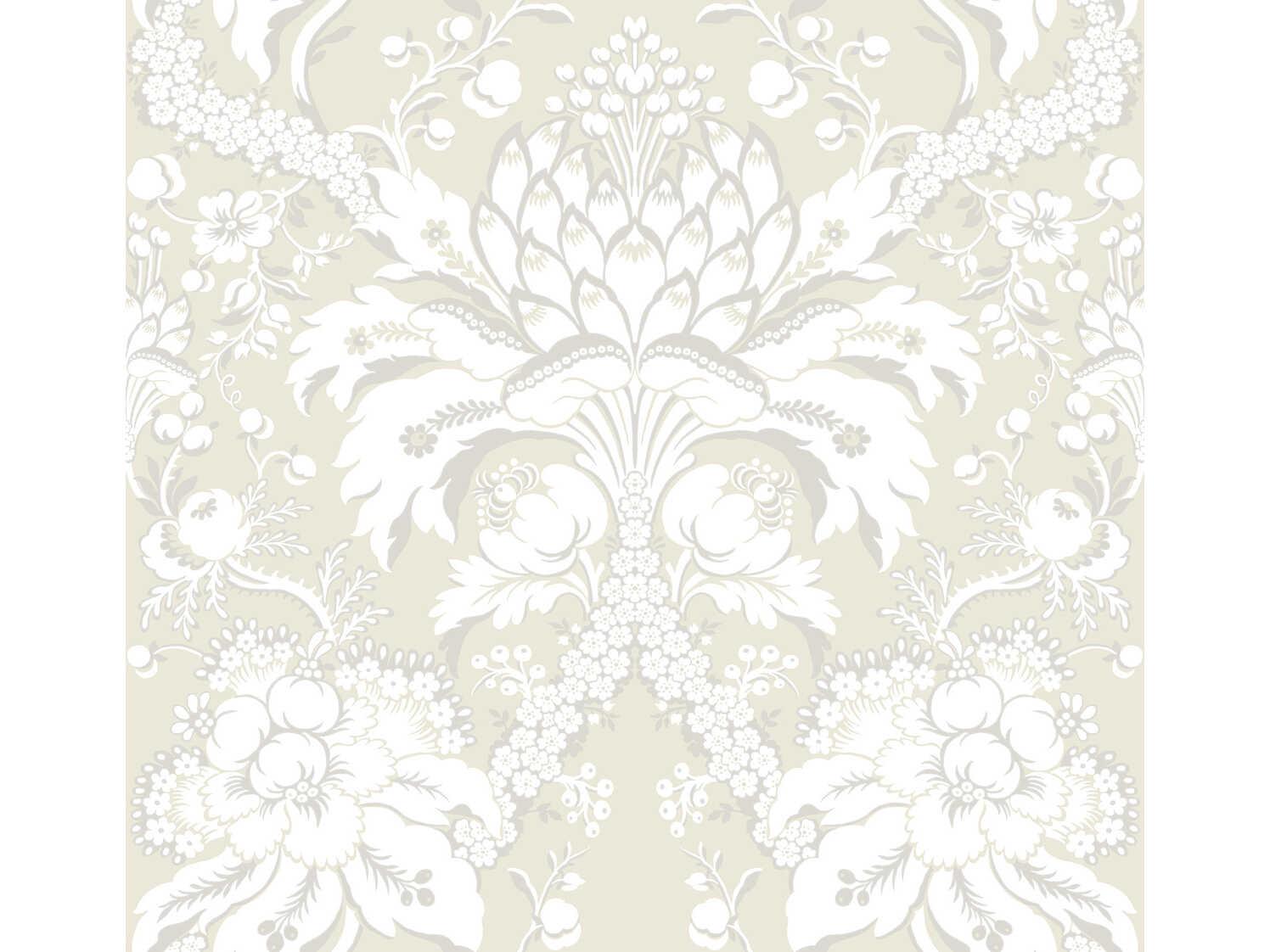 York Wallcoverings Damask Resource Library Beige Gold Artichoke Dam Wallpaper
