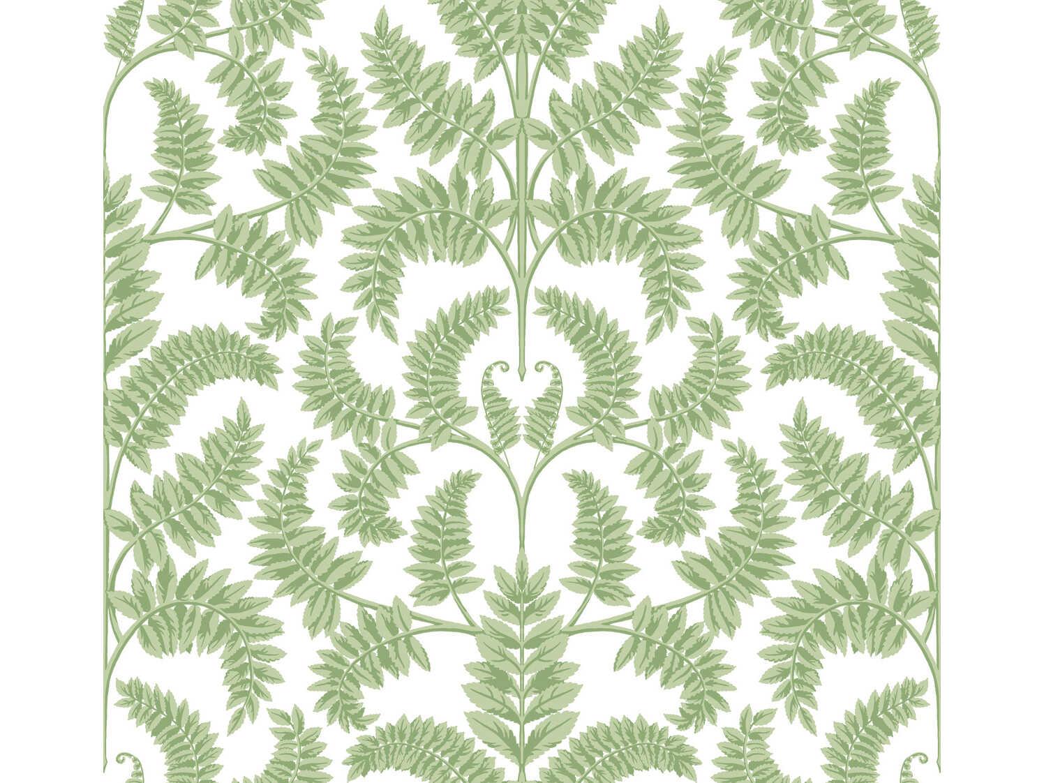 York Wallcoverings Damask Resource Library Green Royal Fern Damask Wallpaper