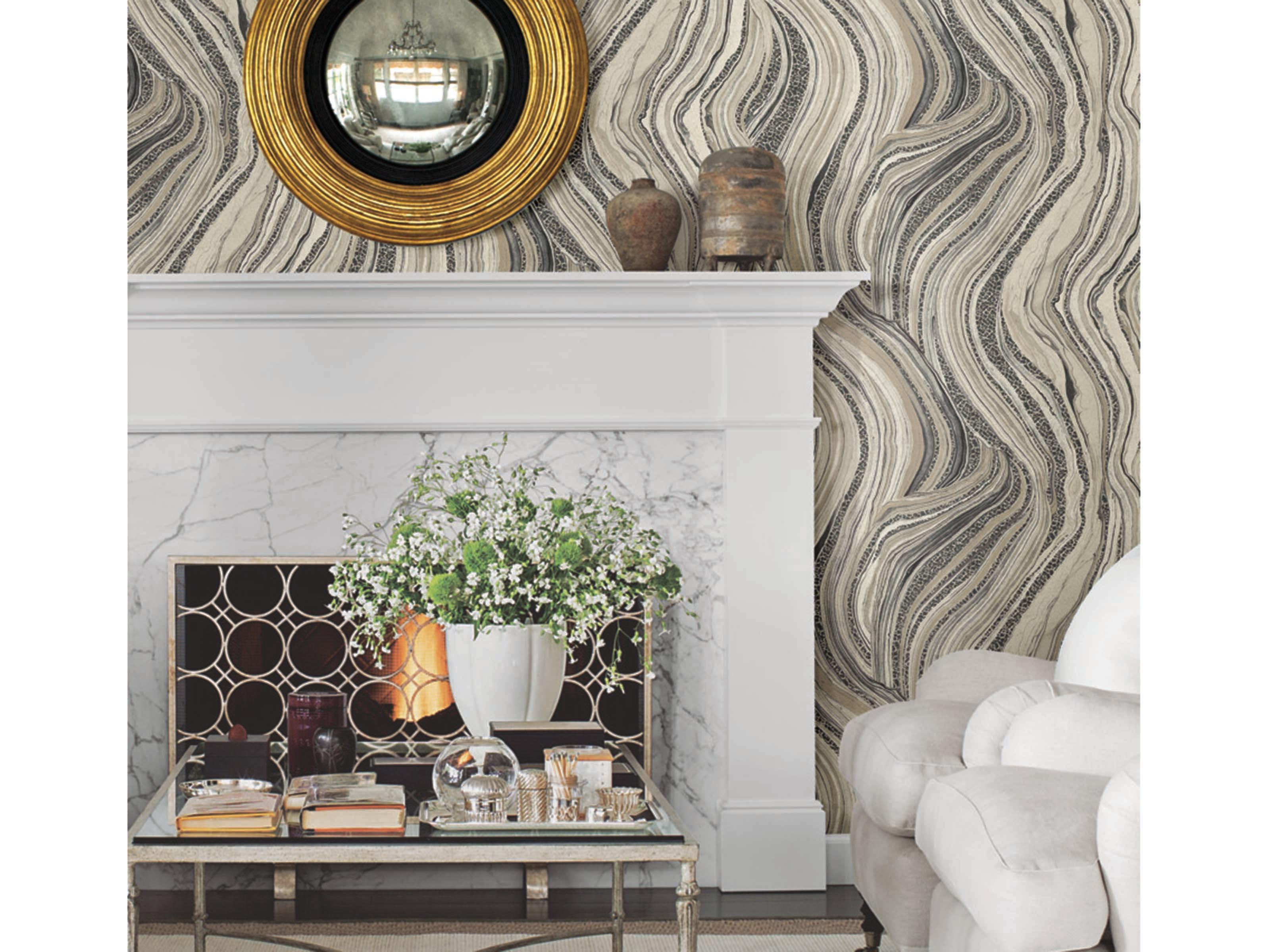 York Wallcoverings Ronald Redding Traveler Linen Streaming Cheetah Wallpaper