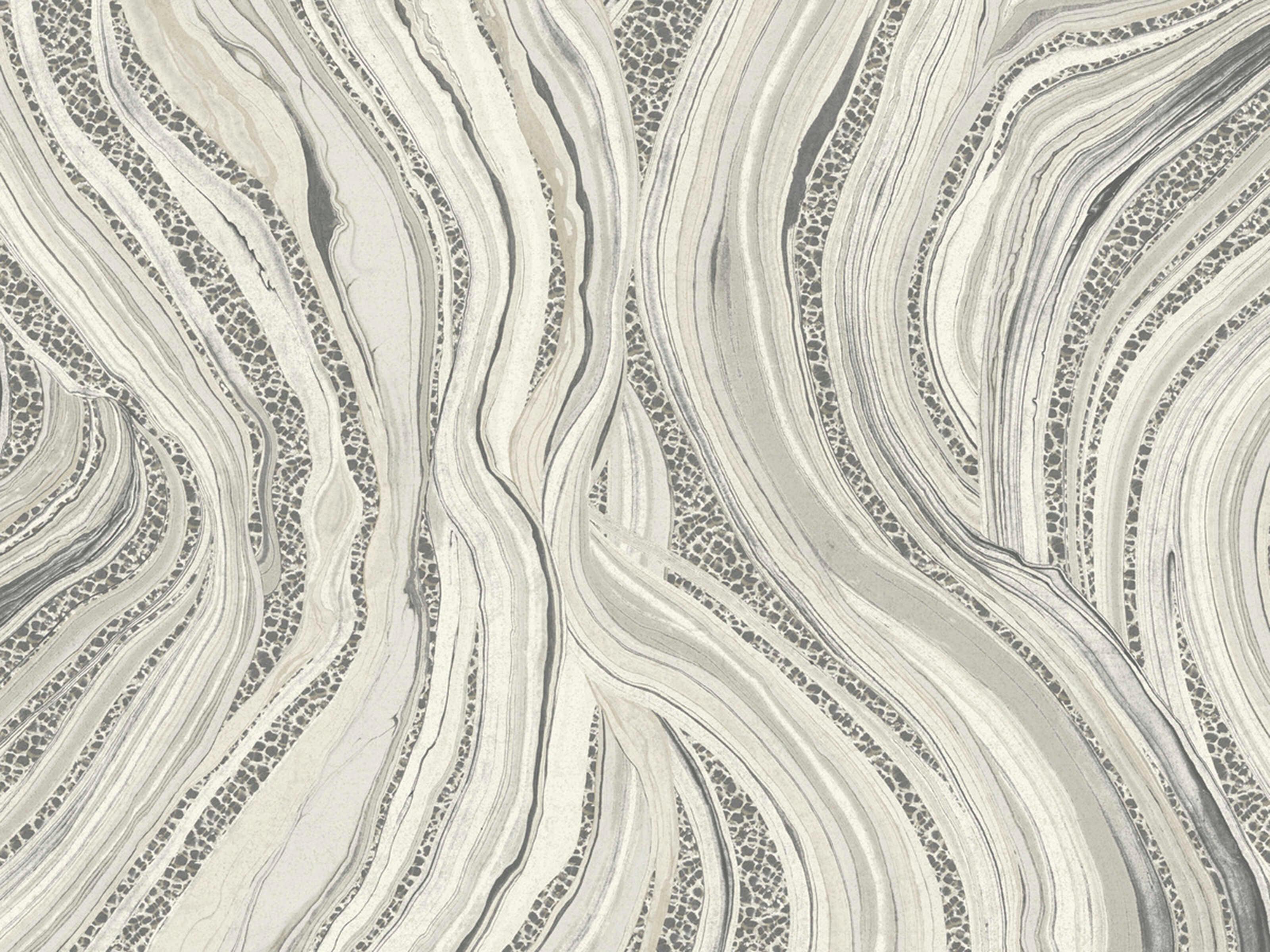 York Wallcoverings Ronald Redding Traveler Grey Streaming Cheetah Wallpaper