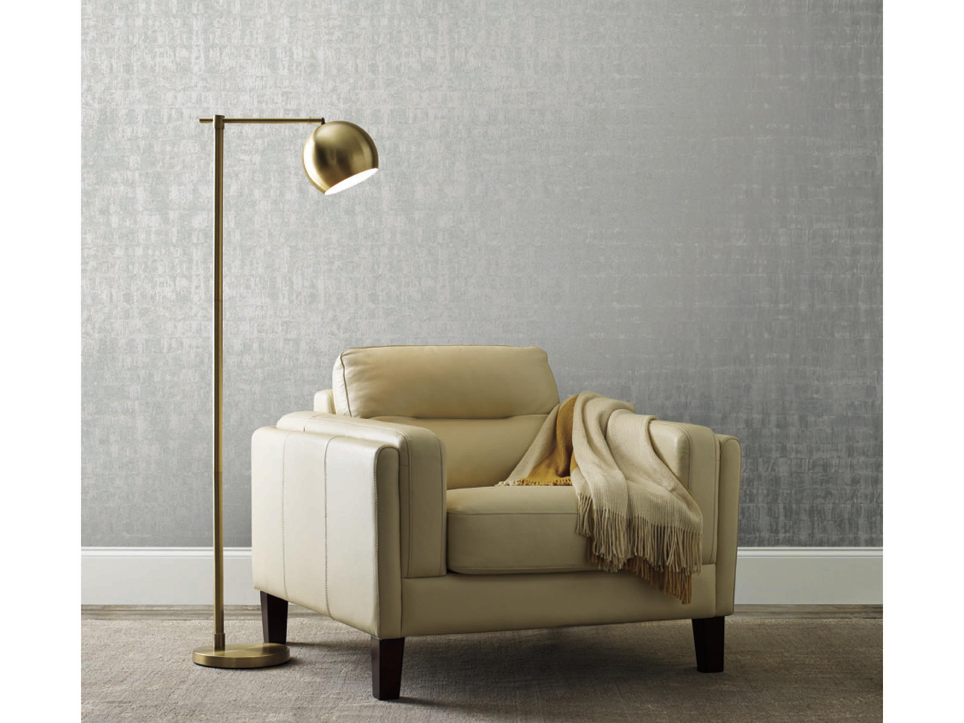 York Wallcoverings Ronald Redding 24 Karat Silver Liquid Metal Wallpaper