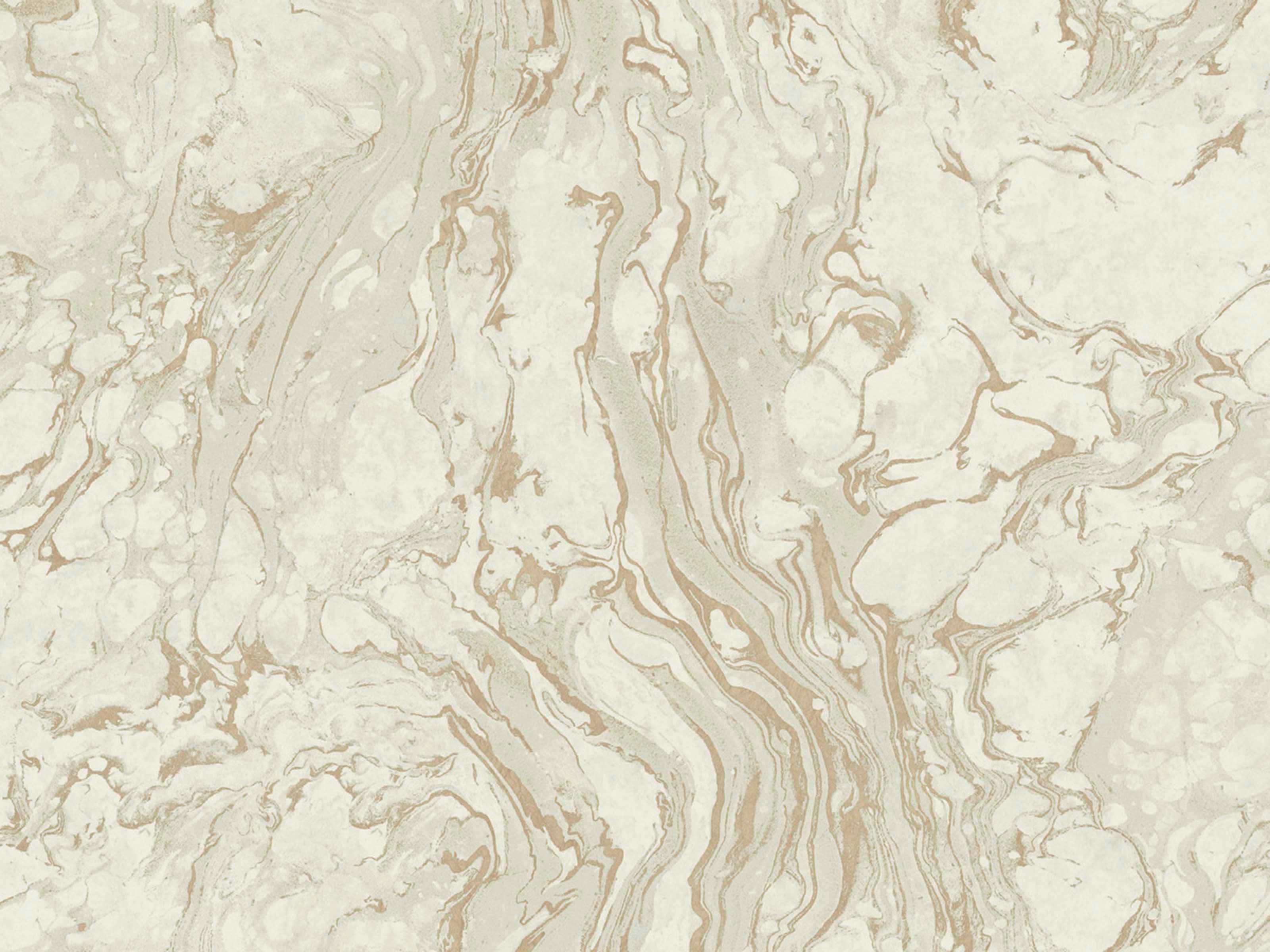 York Wallcoverings Ronald Redding 24 Karat White Gold Polished Marble Wallpaper