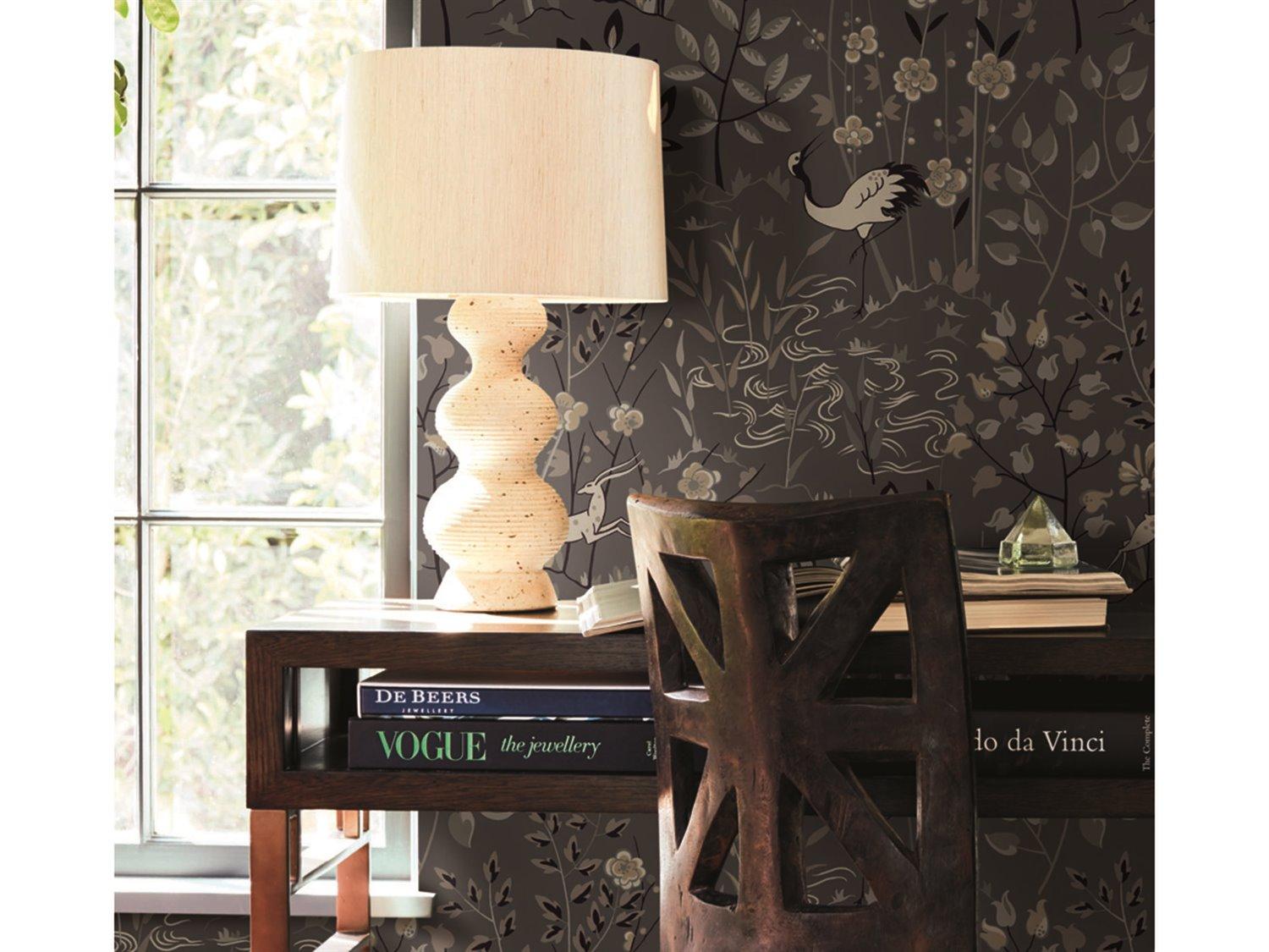 York Wallcoverings Ronald Redding Traveler Grey Aspen Wallpaper