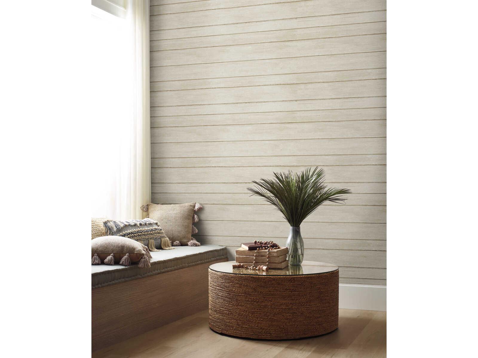 York Wallcoverings Natural Digest Grey Broad Side Wallpaper