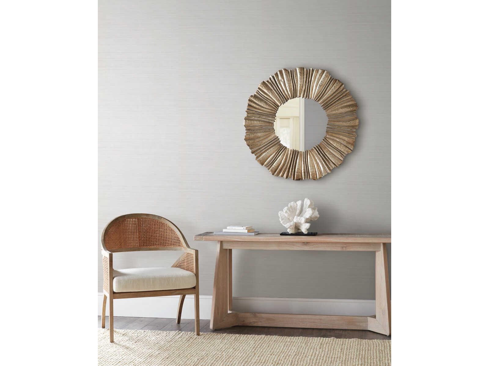 York Wallcoverings Natural Digest White Tasar Silk Wallpaper