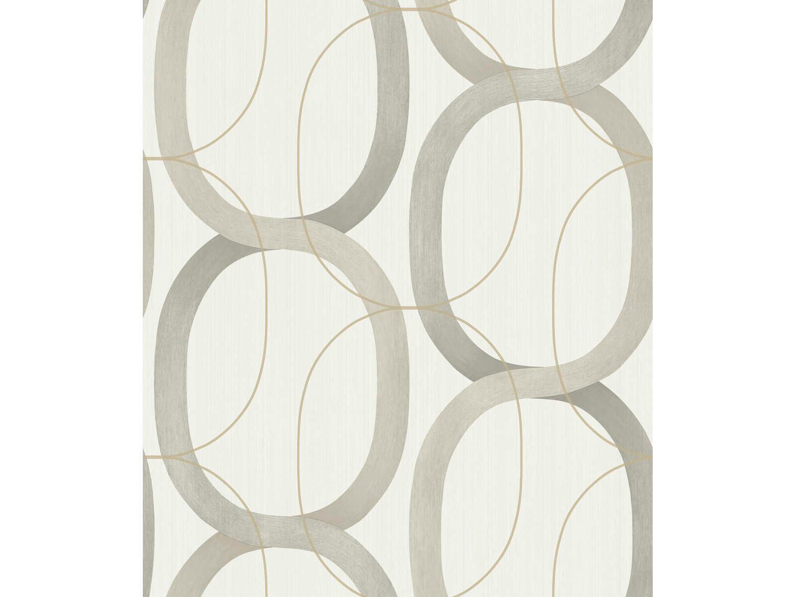 York Wallcoverings Modern Nature 2nd Edition Taupe Interlock Wallpaper