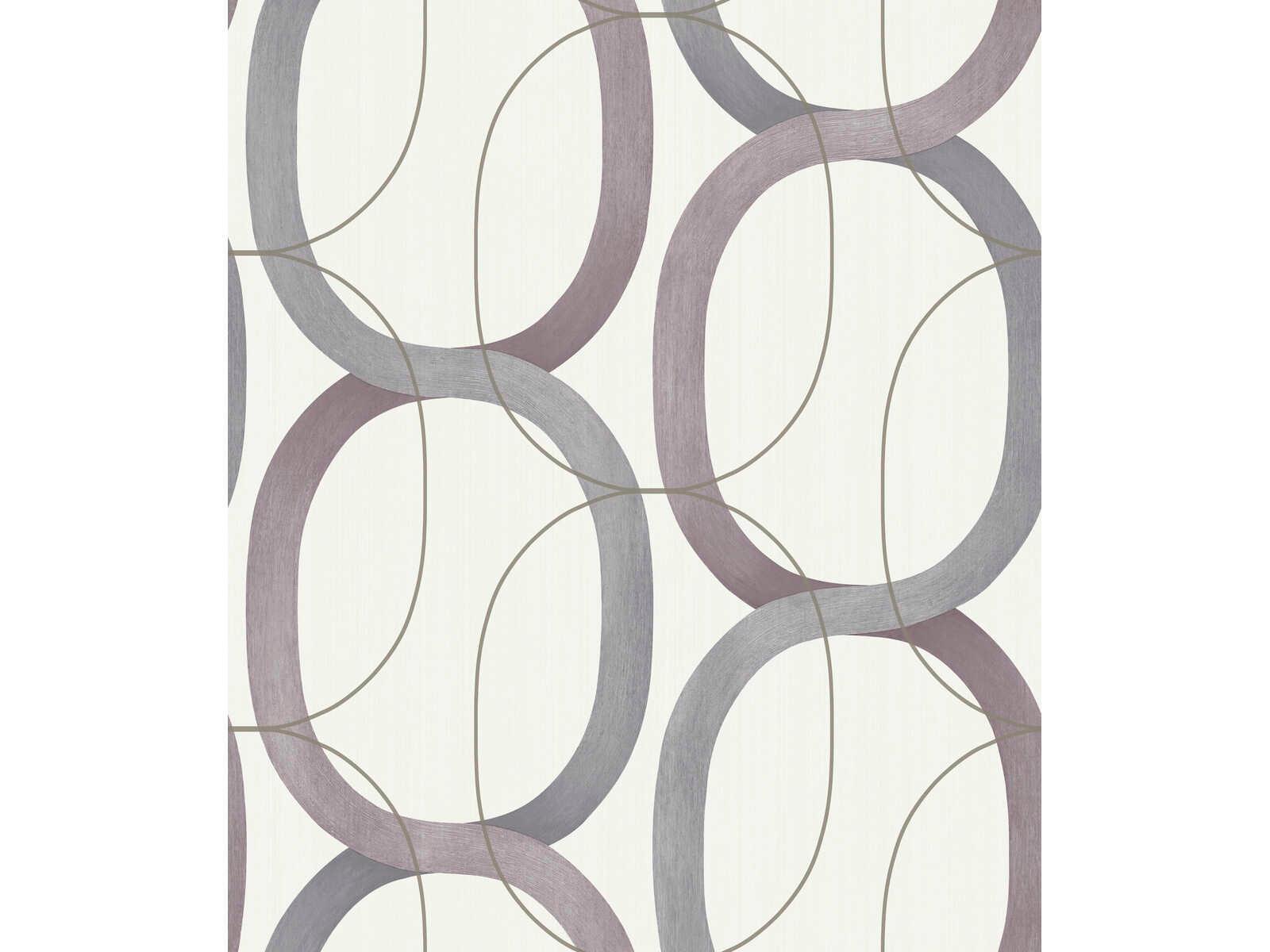 York Wallcoverings Modern Nature 2nd Edition Plum Interlock Wallpaper