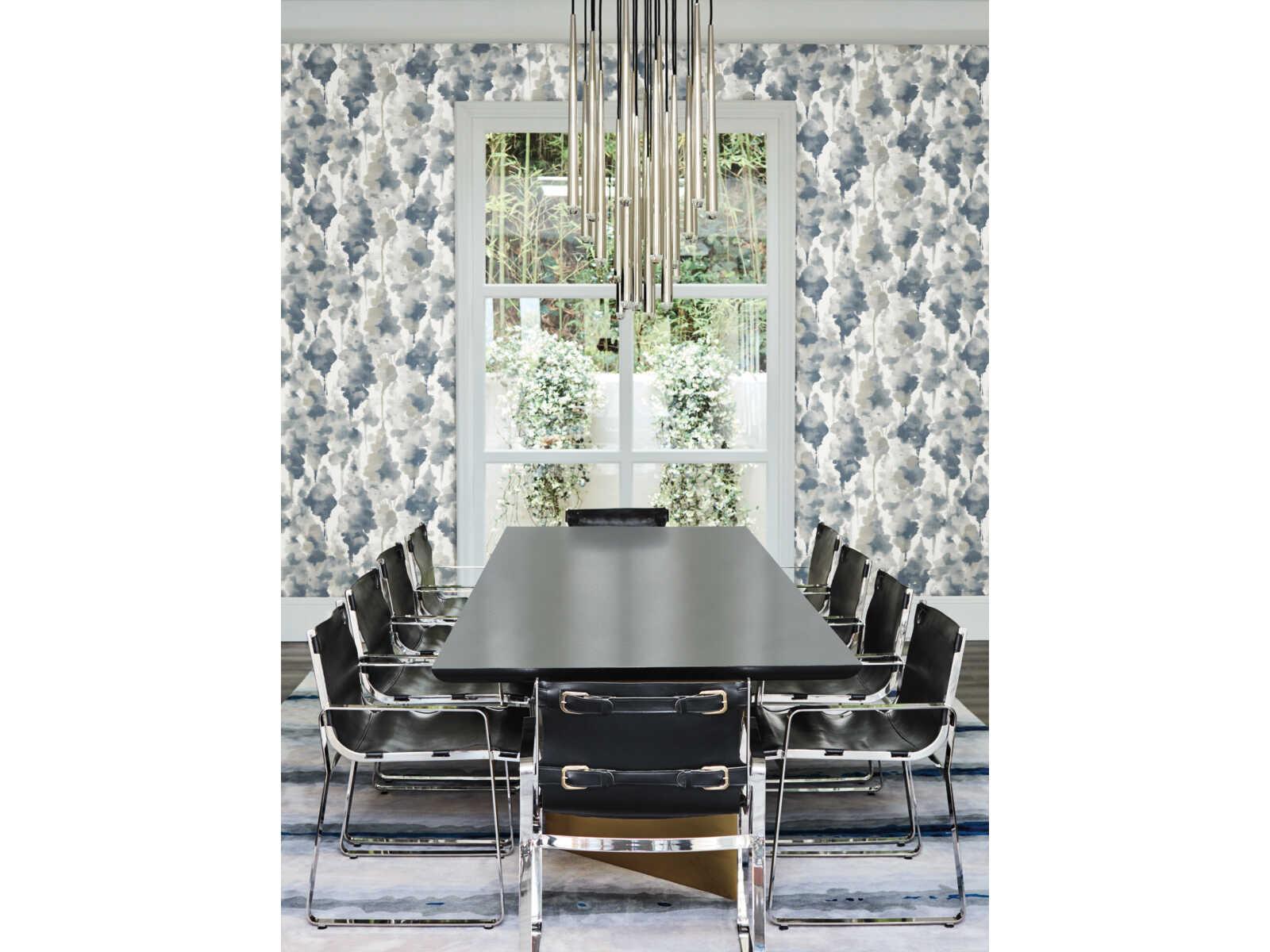 York Wallcoverings Modern Nature 2nd Edition Navy Mirage Wallpaper