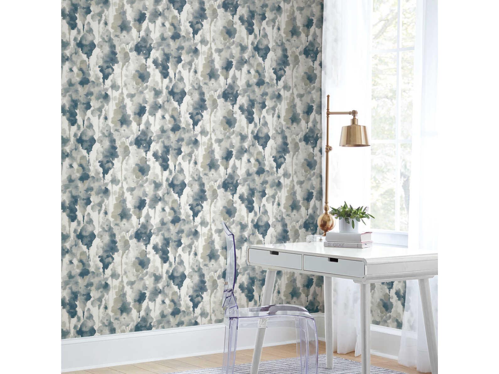 York Wallcoverings Modern Nature 2nd Edition Navy Mirage Wallpaper