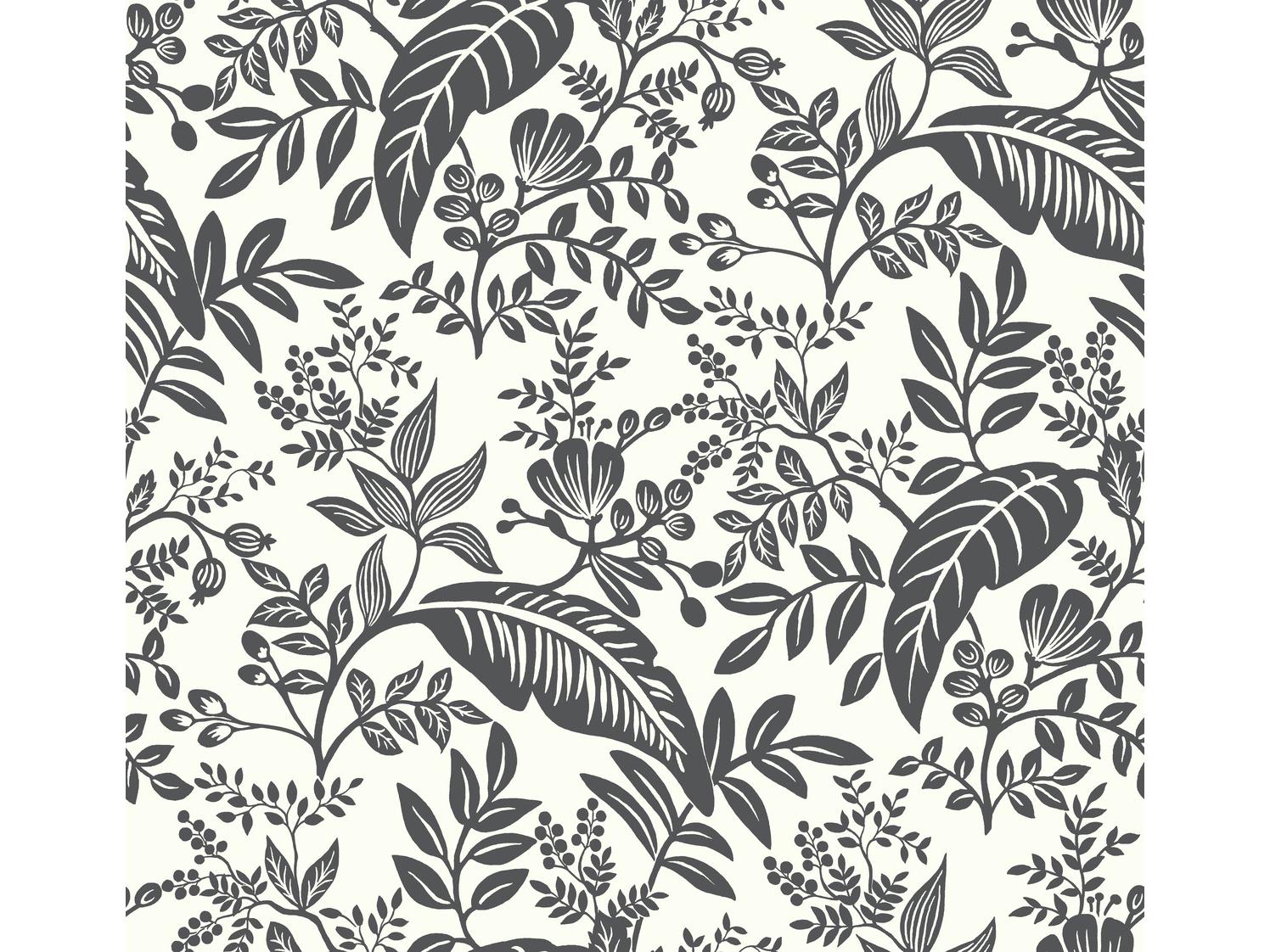 York Wallcoverings Black / White Canopy Wallpaper