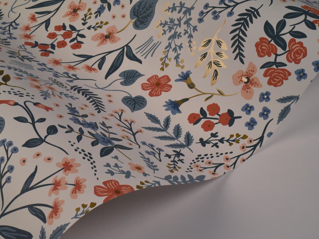 York Wallcoverings Beige / Coral Wildwood Wallpaper