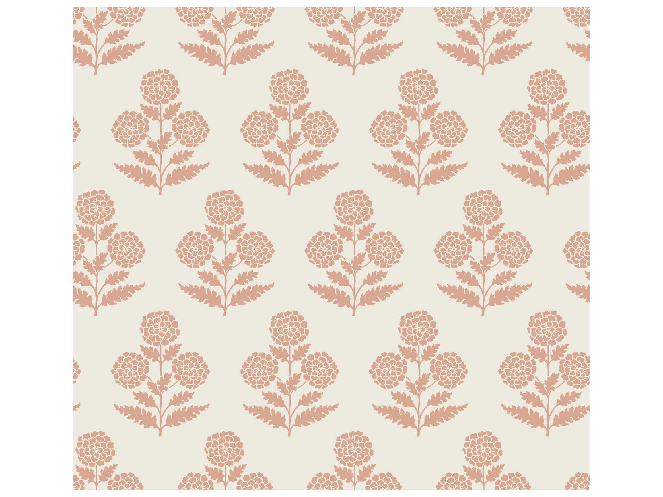 York Wallcoverings Antonina Vella Rose Marigolds Wallpaper