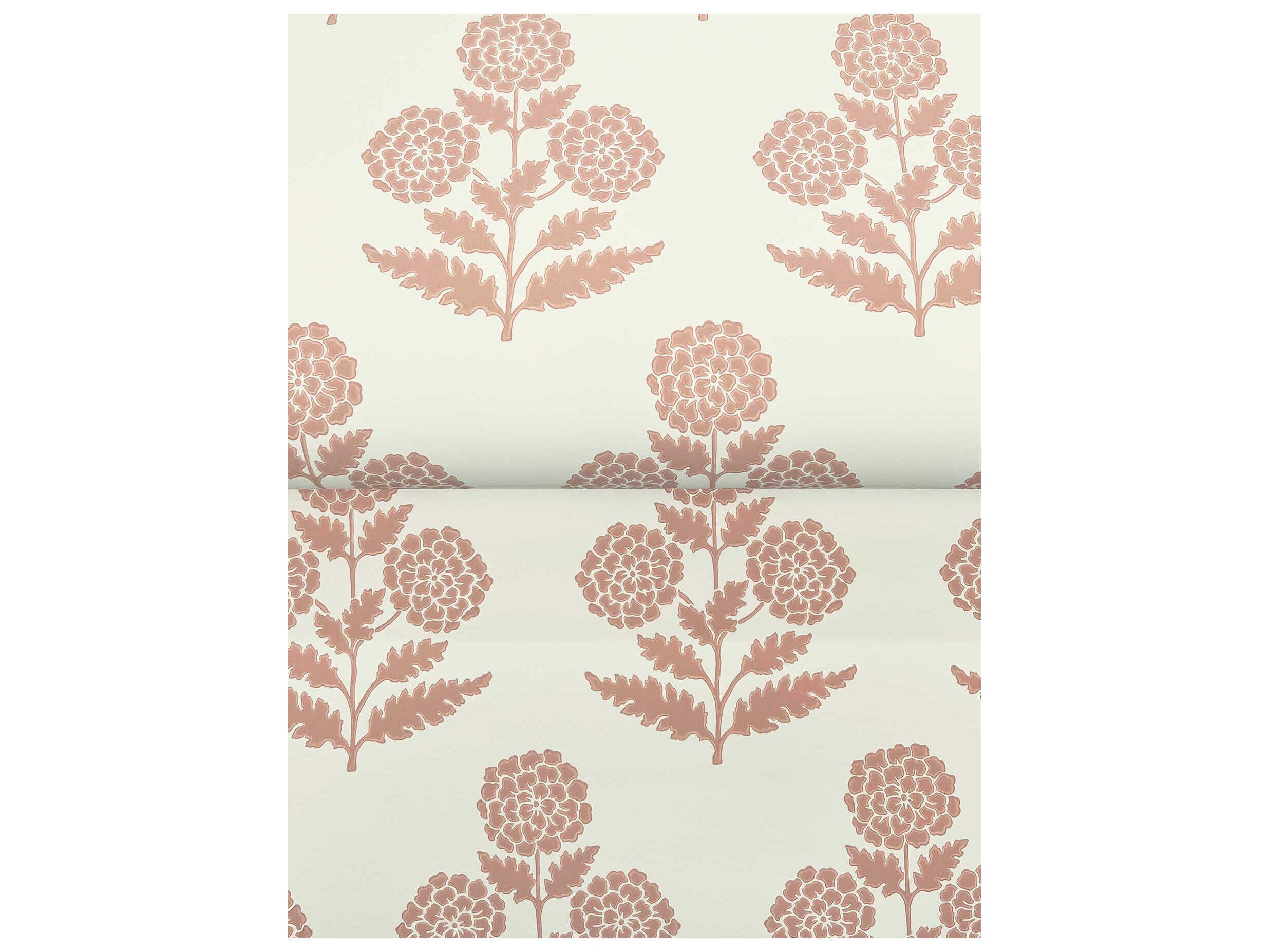 York Wallcoverings Antonina Vella Rose Marigolds Wallpaper