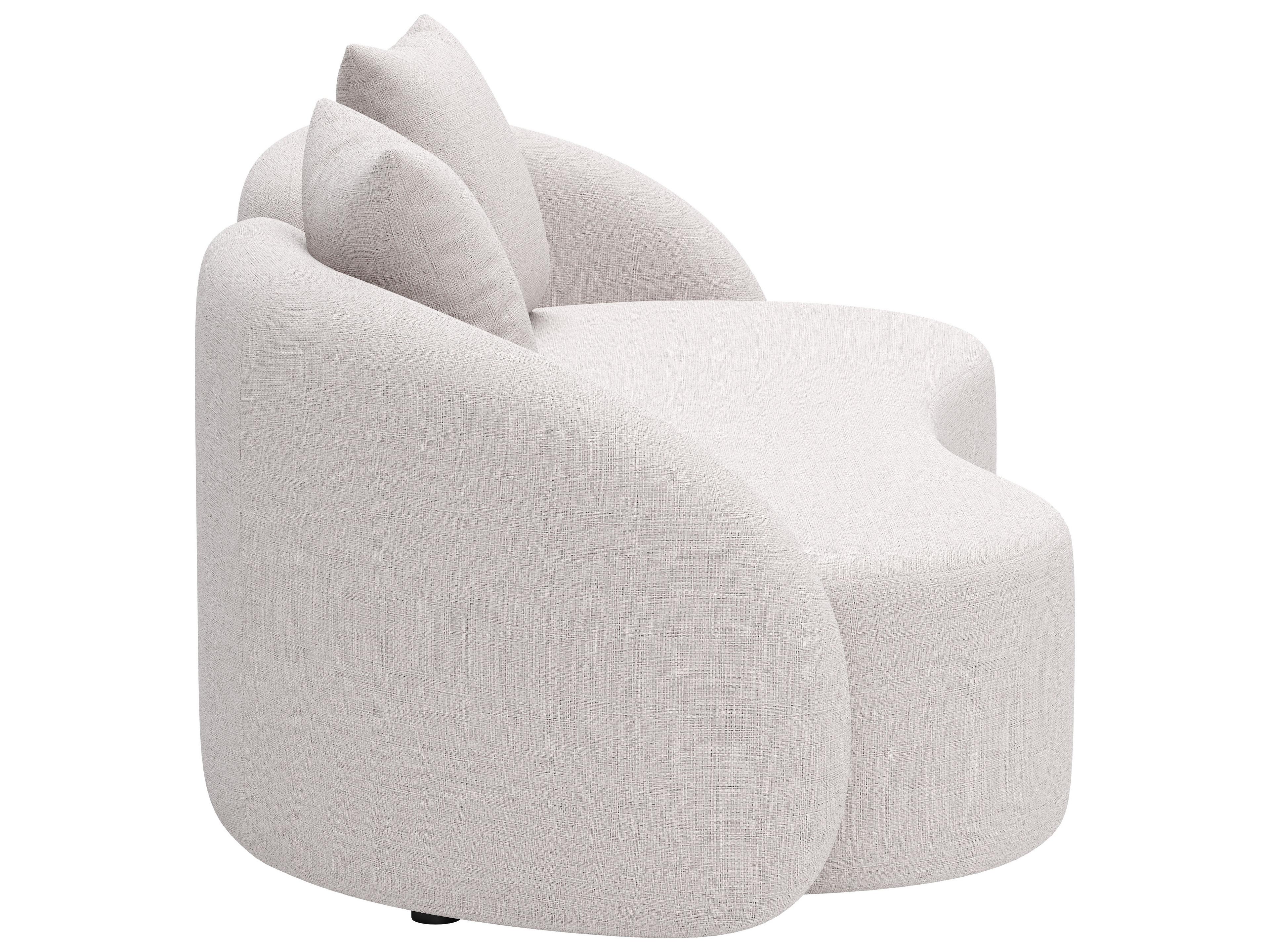 Zuo Outdoor Sunny Isles Beige Aluminum Cushion Loveseat