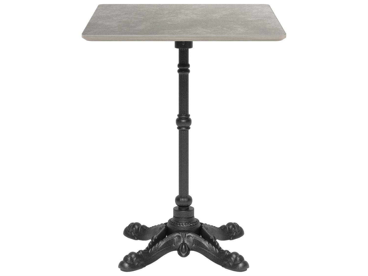 Zuo Outdoor Alfresco Gray Cast Aluminum Square Dining Table