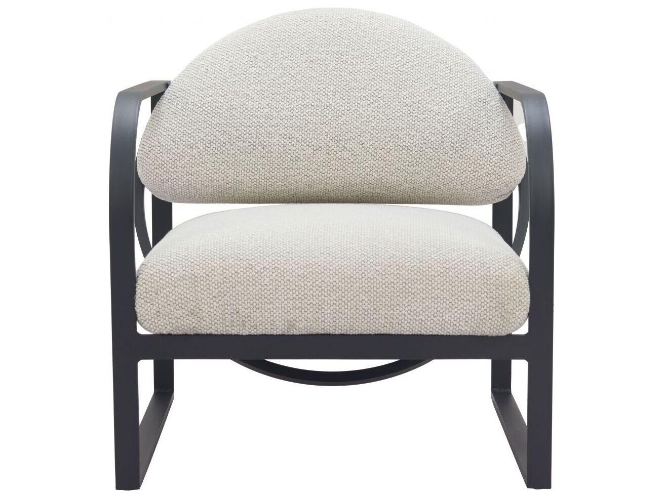 Zuo Outdoor Flakt Ivory Aluminum Cushion Lounge Chair