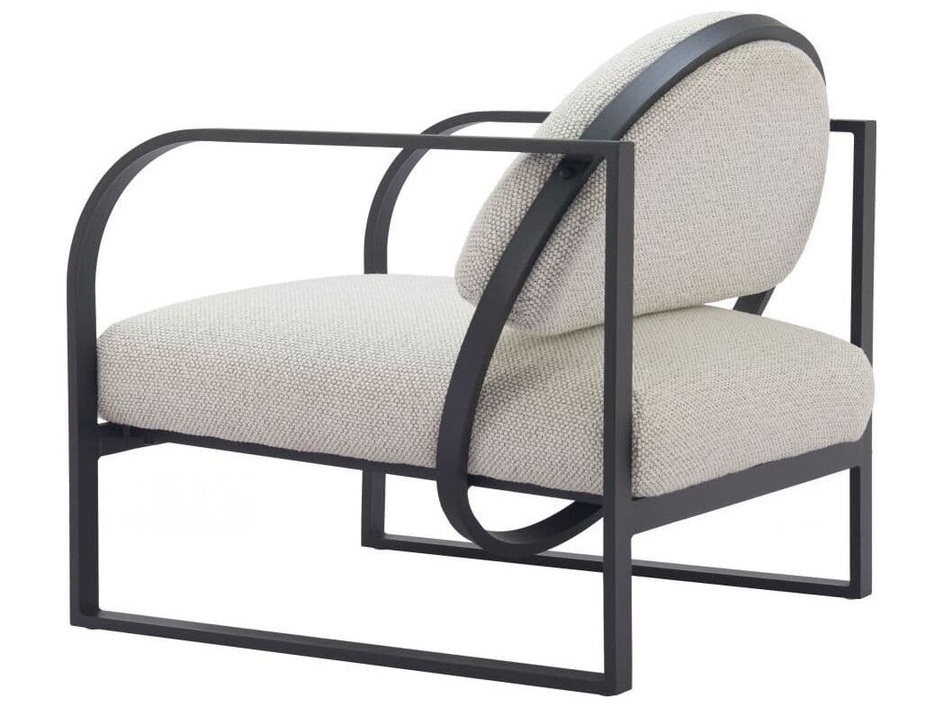 Zuo Outdoor Flakt Ivory Aluminum Cushion Lounge Chair