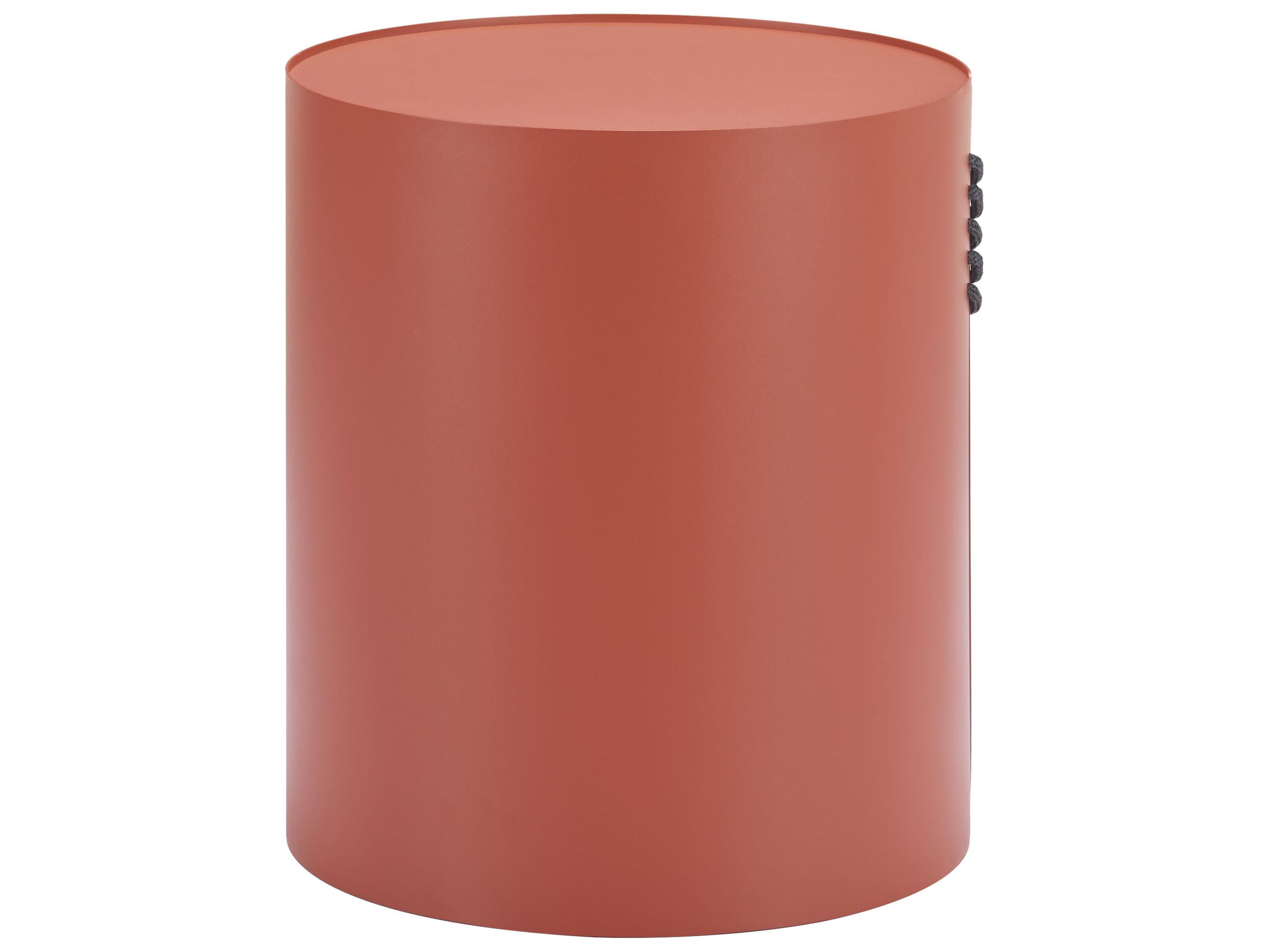 Zuo Outdoor Bayu Brown Aluminum Round End Table