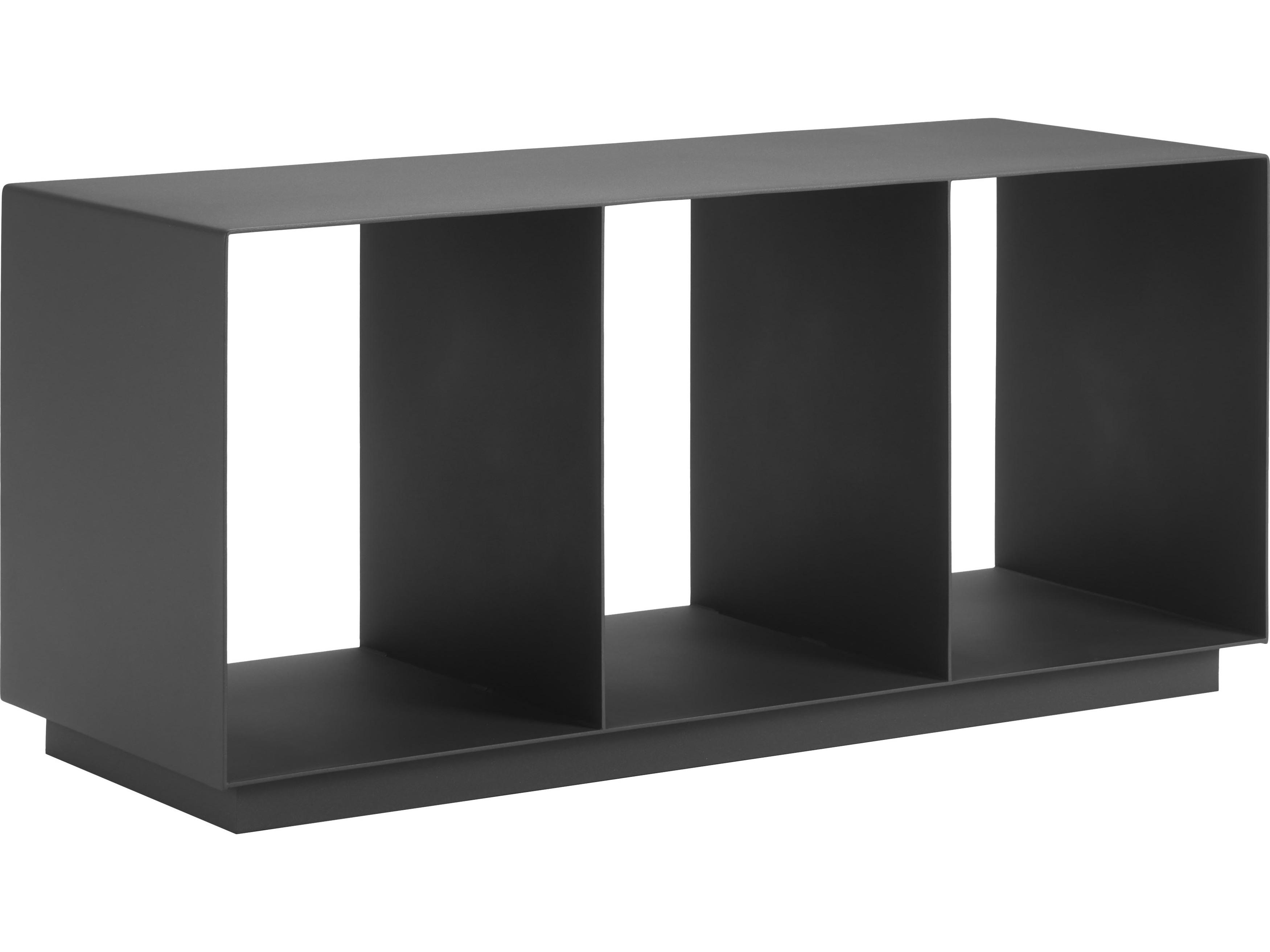 Zuo Outdoor Kokos Charcoal Aluminum Rectangular Coffee Table