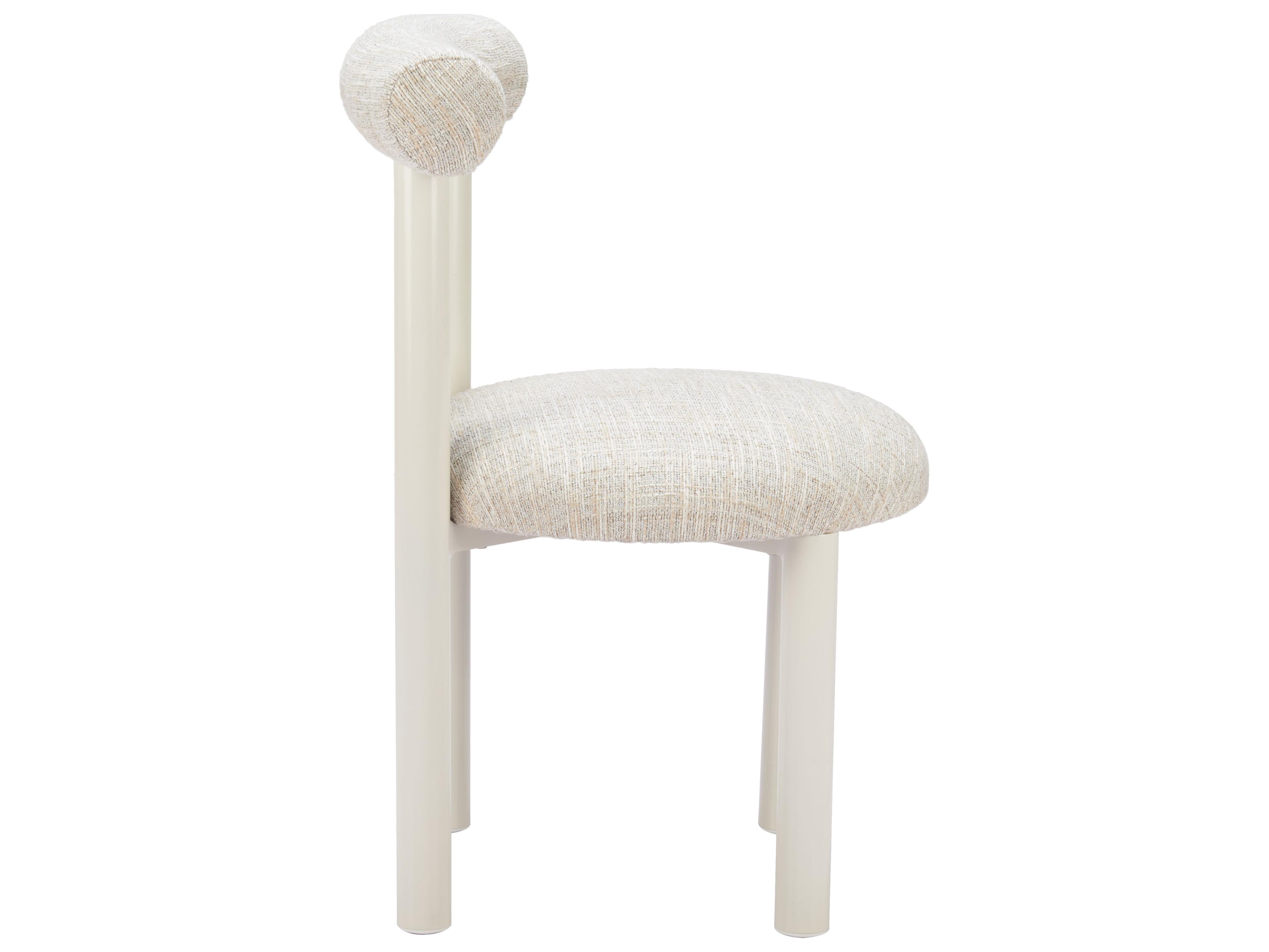 Zuo Outdoor Ceres Beige Aluminum Cushion Dining Chair