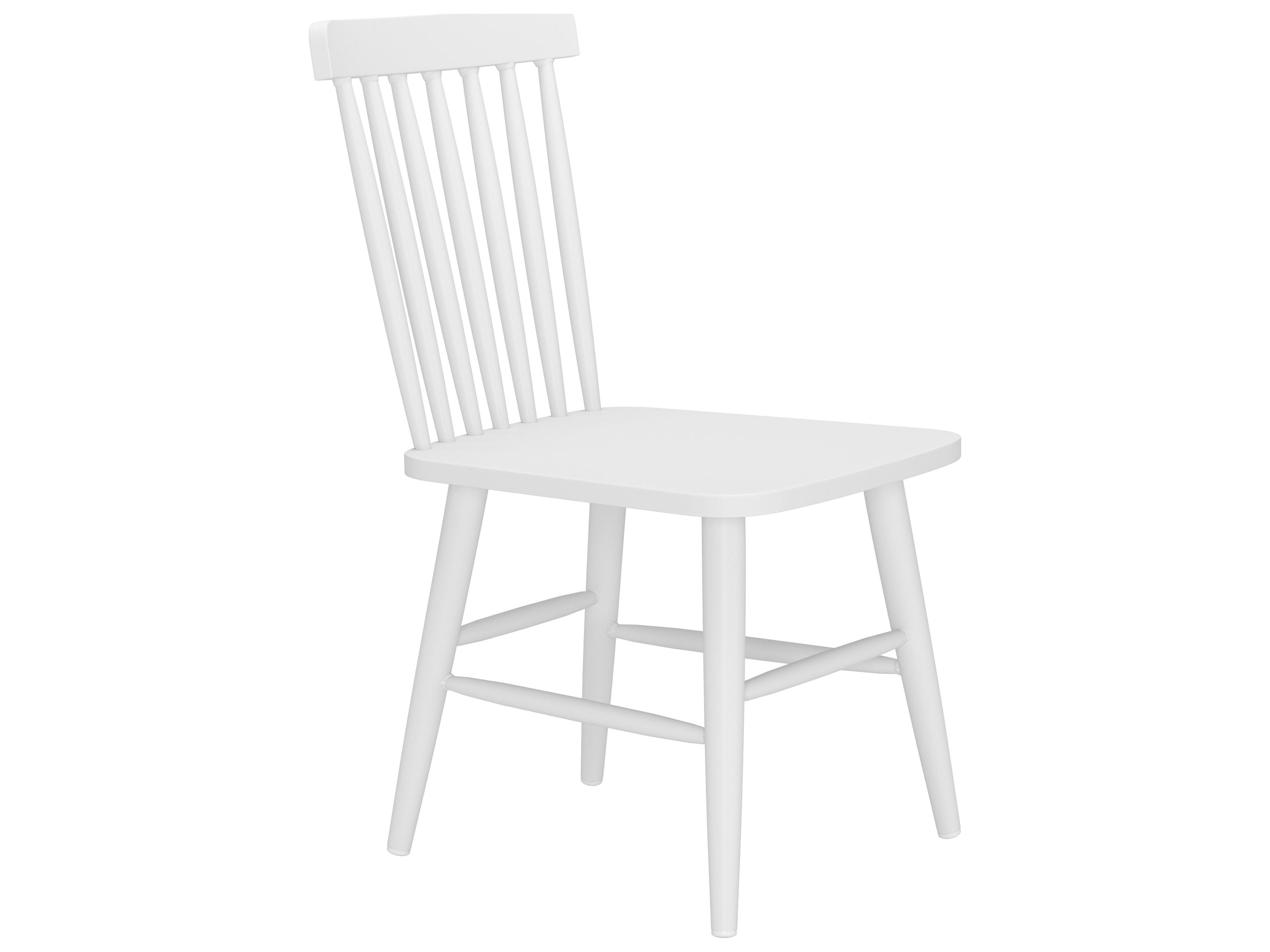 Zuo Outdoor Zeilen White Aluminum Metal Dining Chair, Set of 2