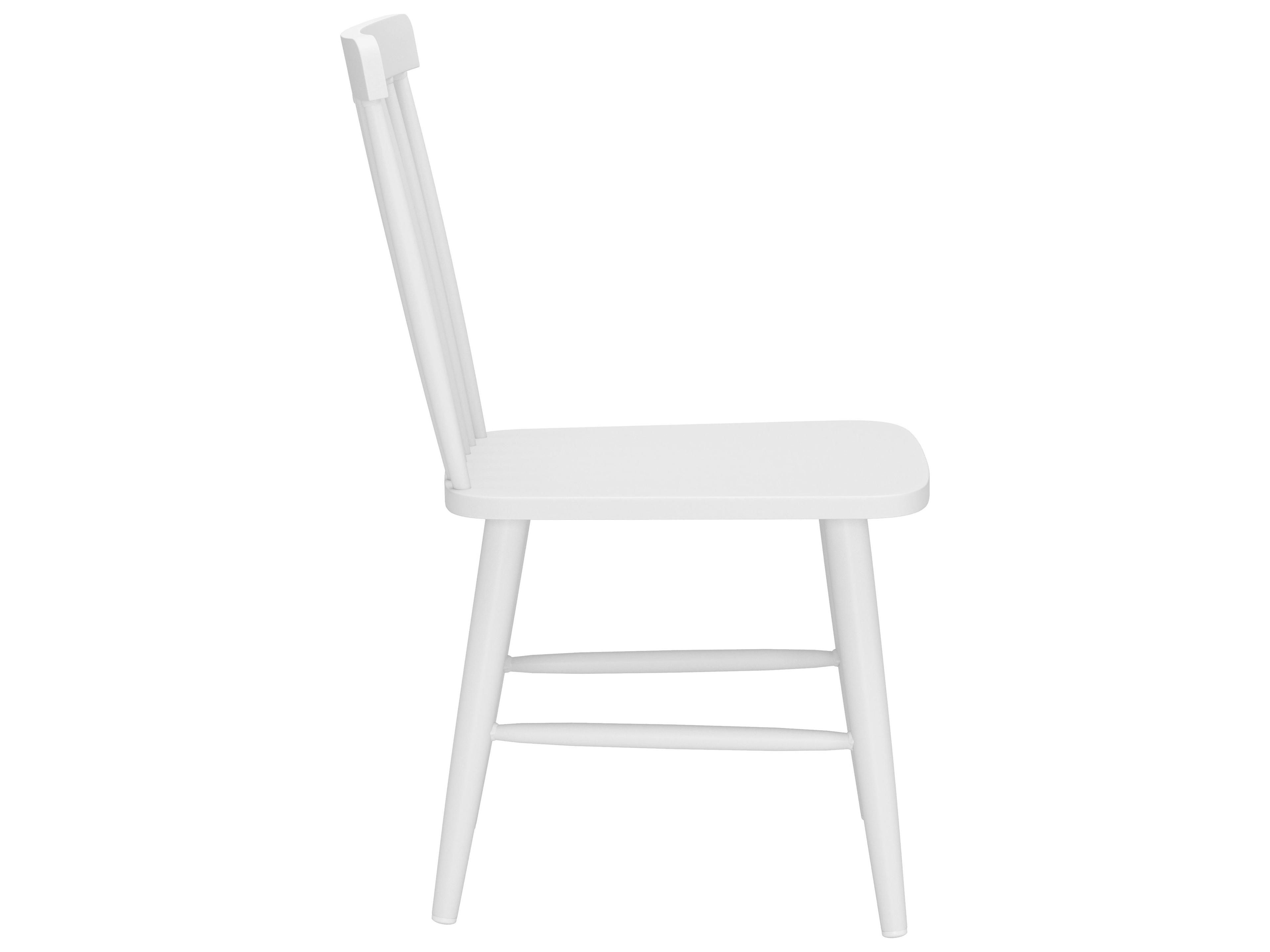 Zuo Outdoor Zeilen White Aluminum Metal Dining Chair, Set of 2
