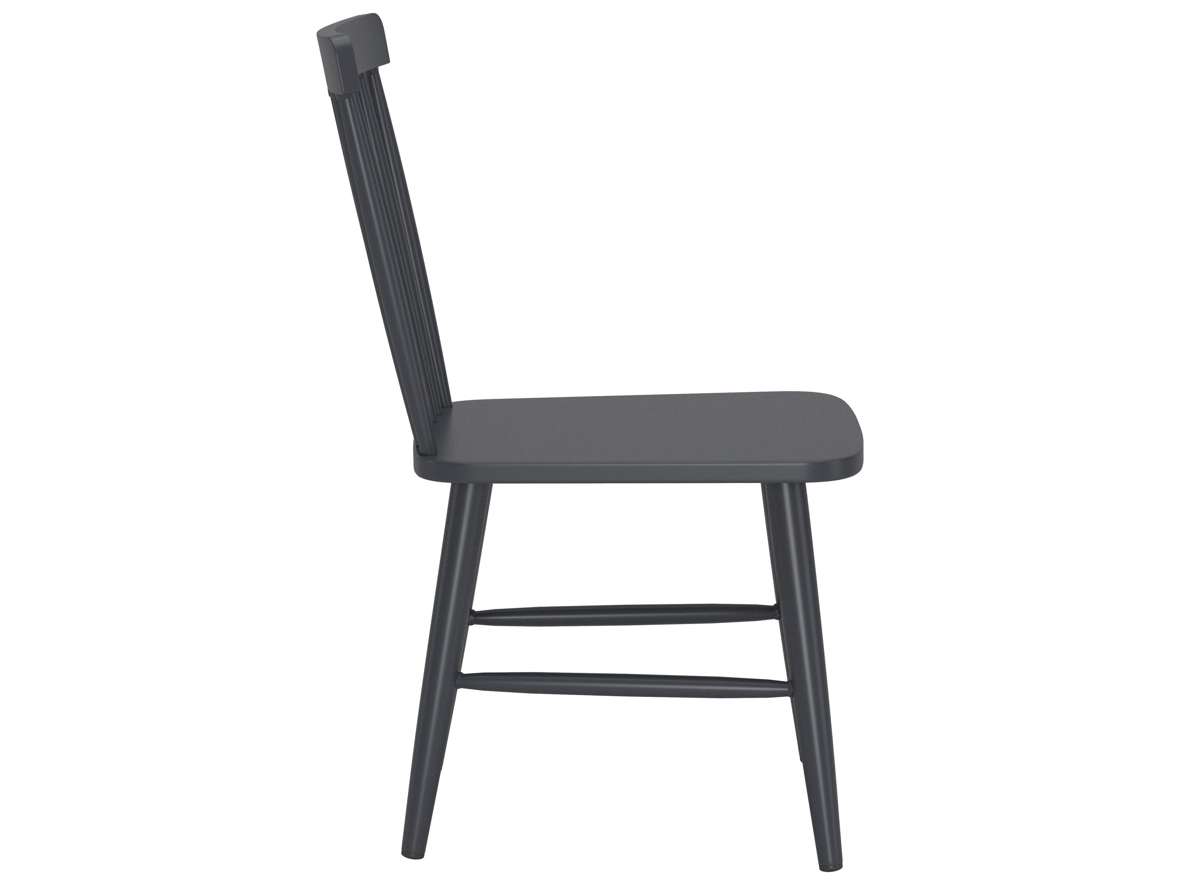 Zuo Outdoor Zeilen Black Aluminum Metal Dining Chair, Set of 2