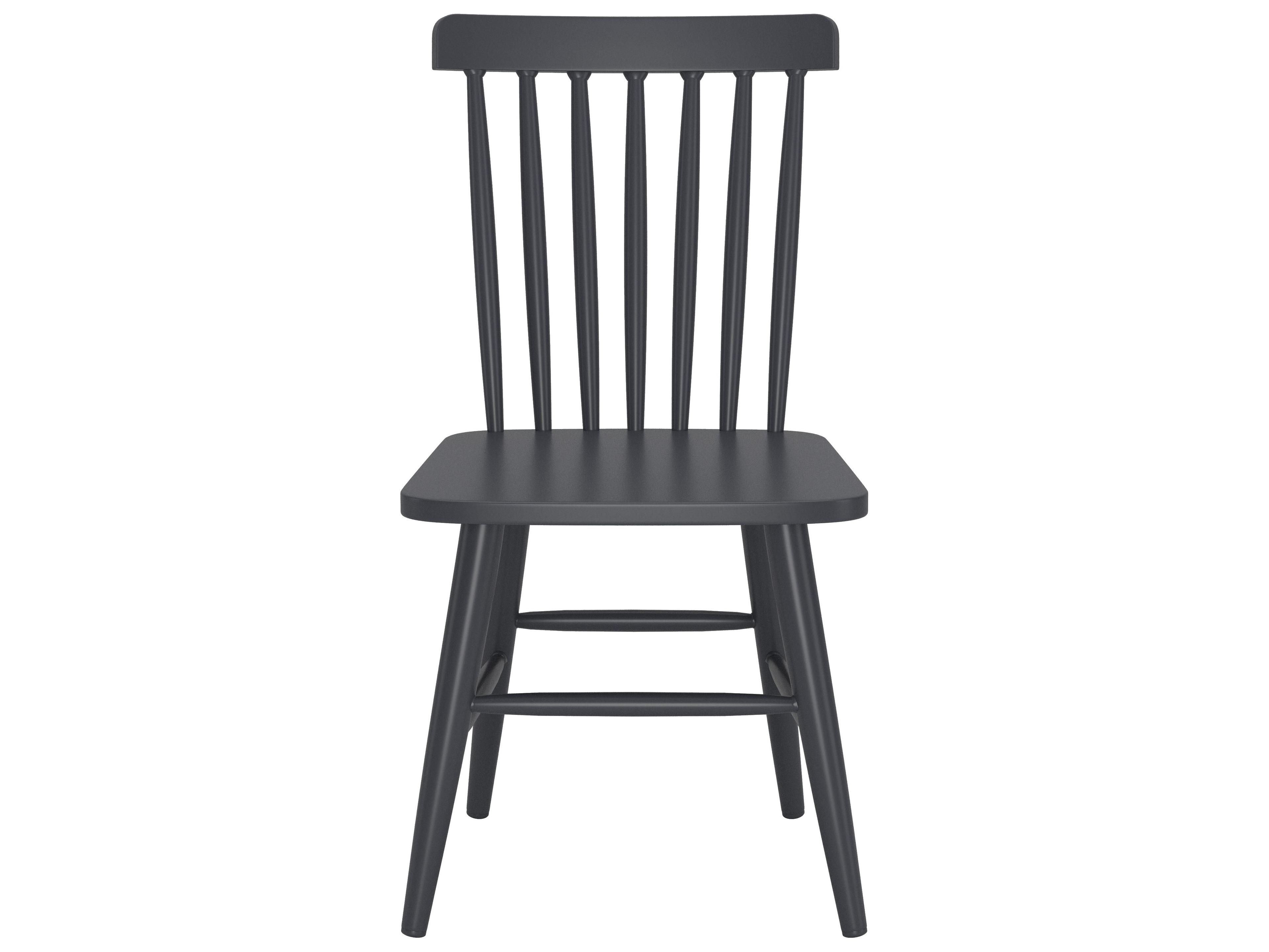 Zuo Outdoor Zeilen Black Aluminum Metal Dining Chair, Set of 2