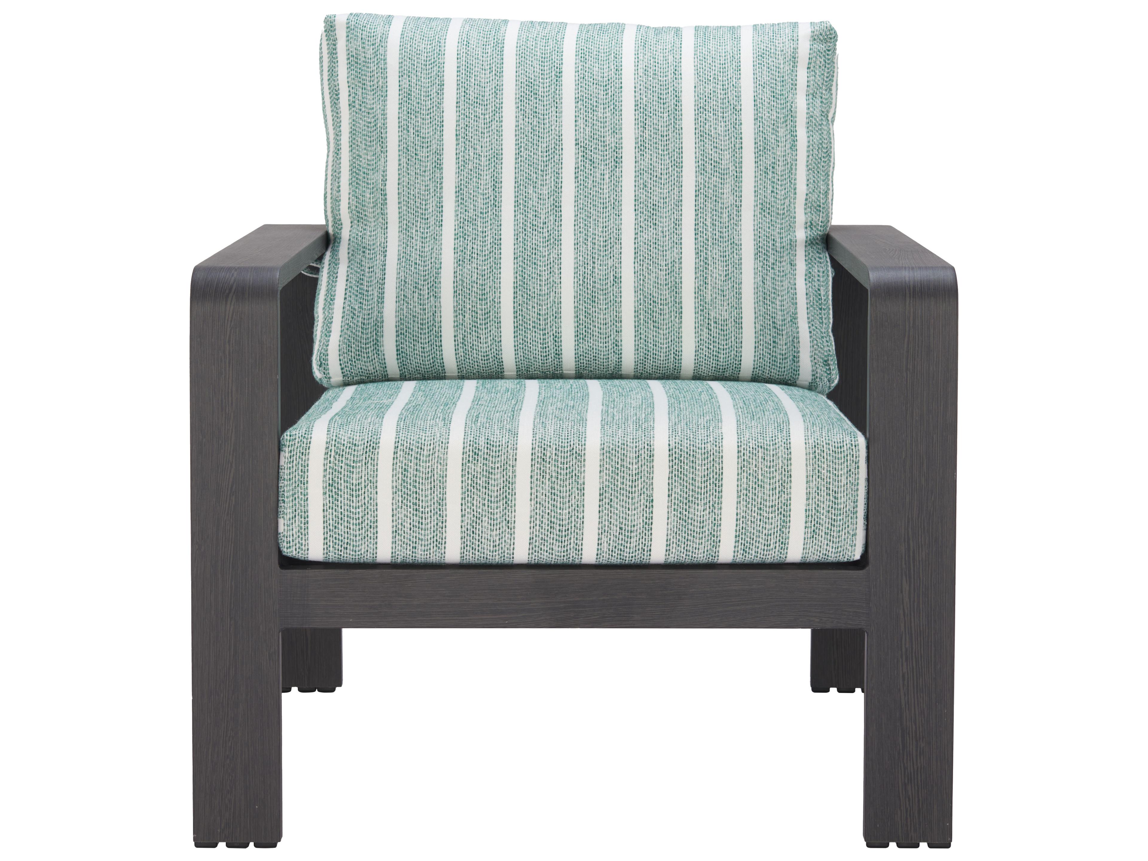 Zuo Outdoor Rolig Green Faux Wood Cushion Lounge Chair