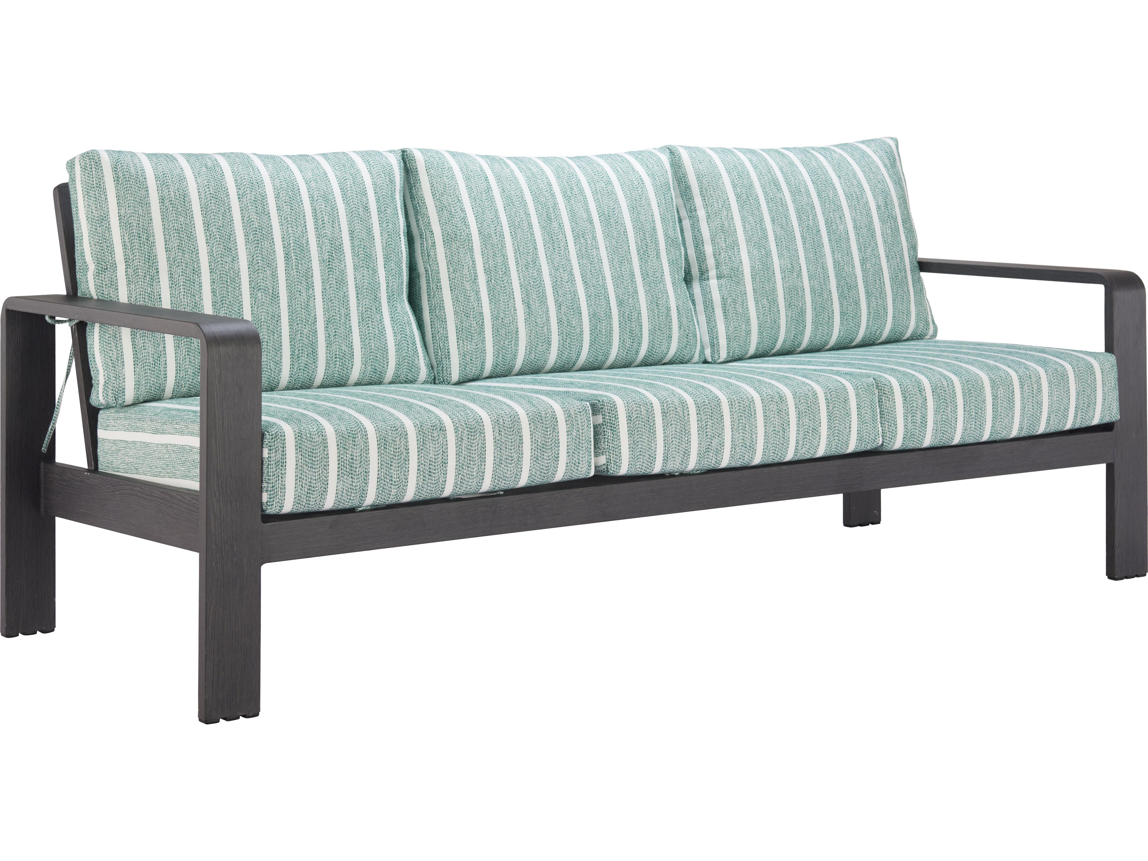 Zuo Outdoor Rolig Green Fabric Cushion Sofa