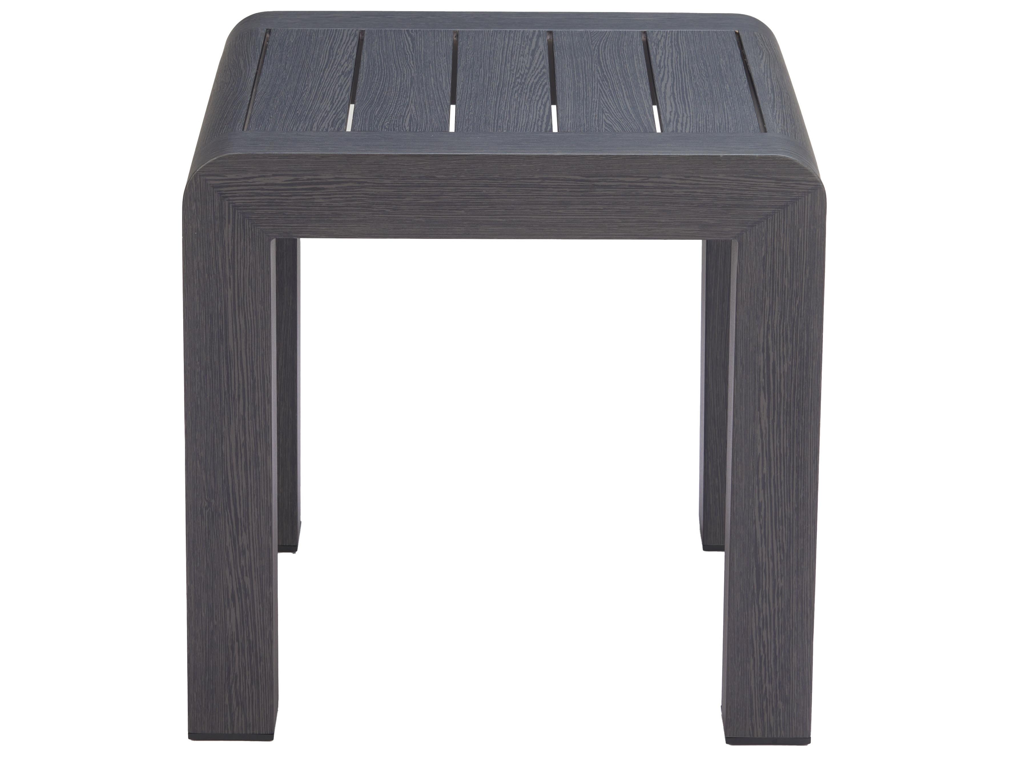 Zuo Outdoor Rolig Black Aluminum Square End Table