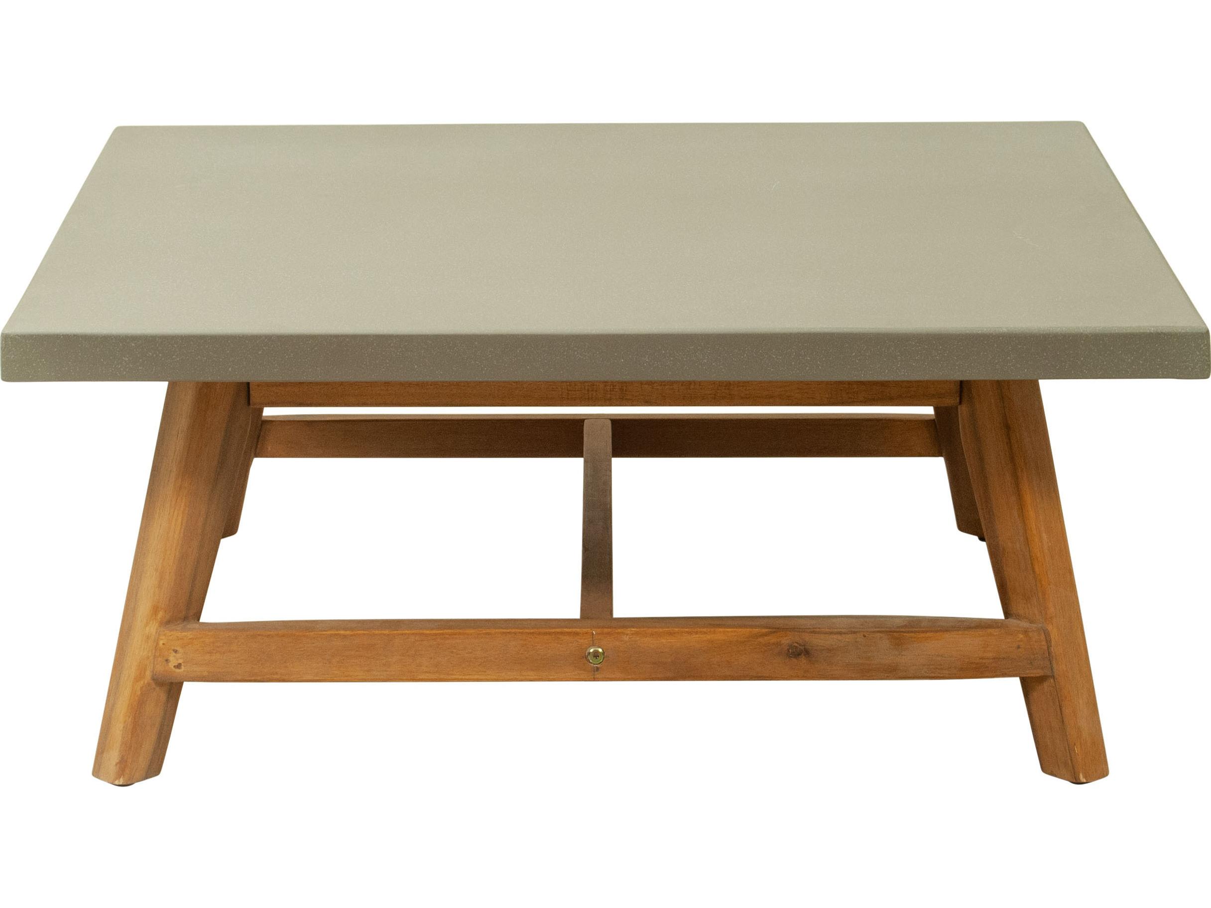 Zuo Outdoor Kert Gray Wood Square Coffee Table